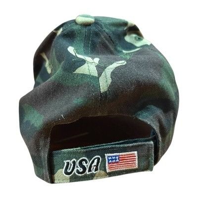 Other USA Embroidered Eagle Flag Camo Santo Cap Baseball Adjustabl Size ONE SIZE - 4 Thumbnail