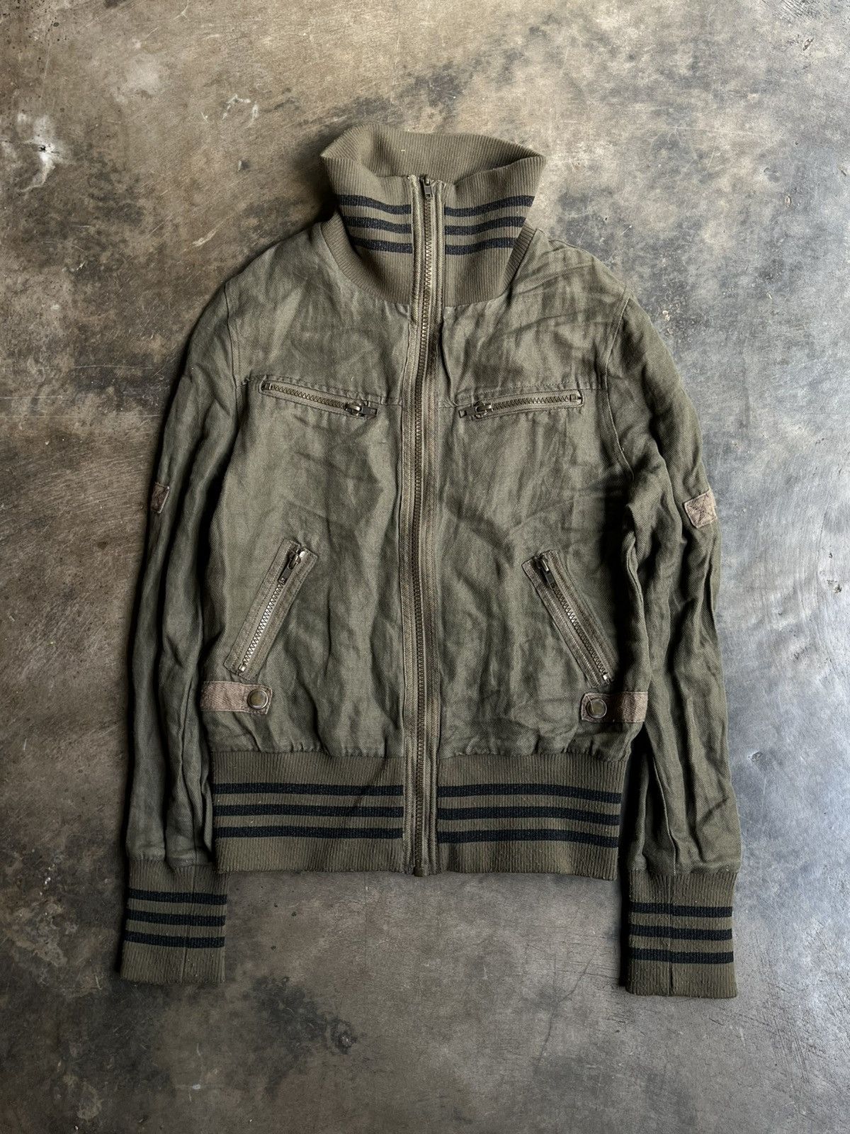 Isamu Katayama Backlash JAPANESE 2000’s LAZY DAISY TRACK JACKET MILITARY Size US S / EU 44-46 / 1 - 1 Thumbnail