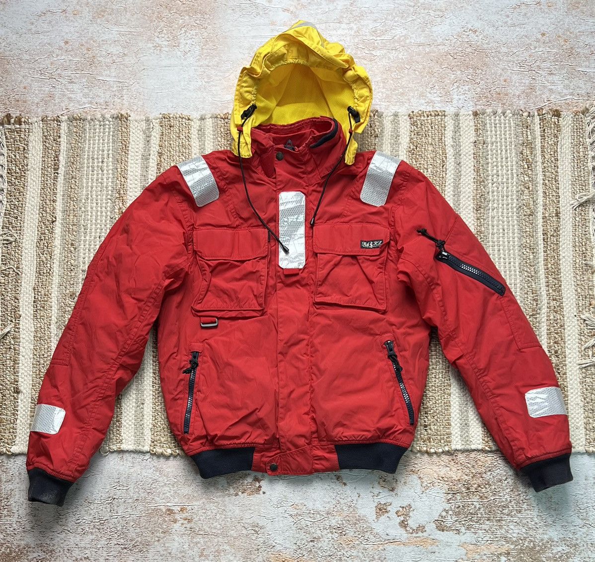 image of Polo Ralph Laurent Vintage Sailing Jacket in Red, Men's (Size Small)