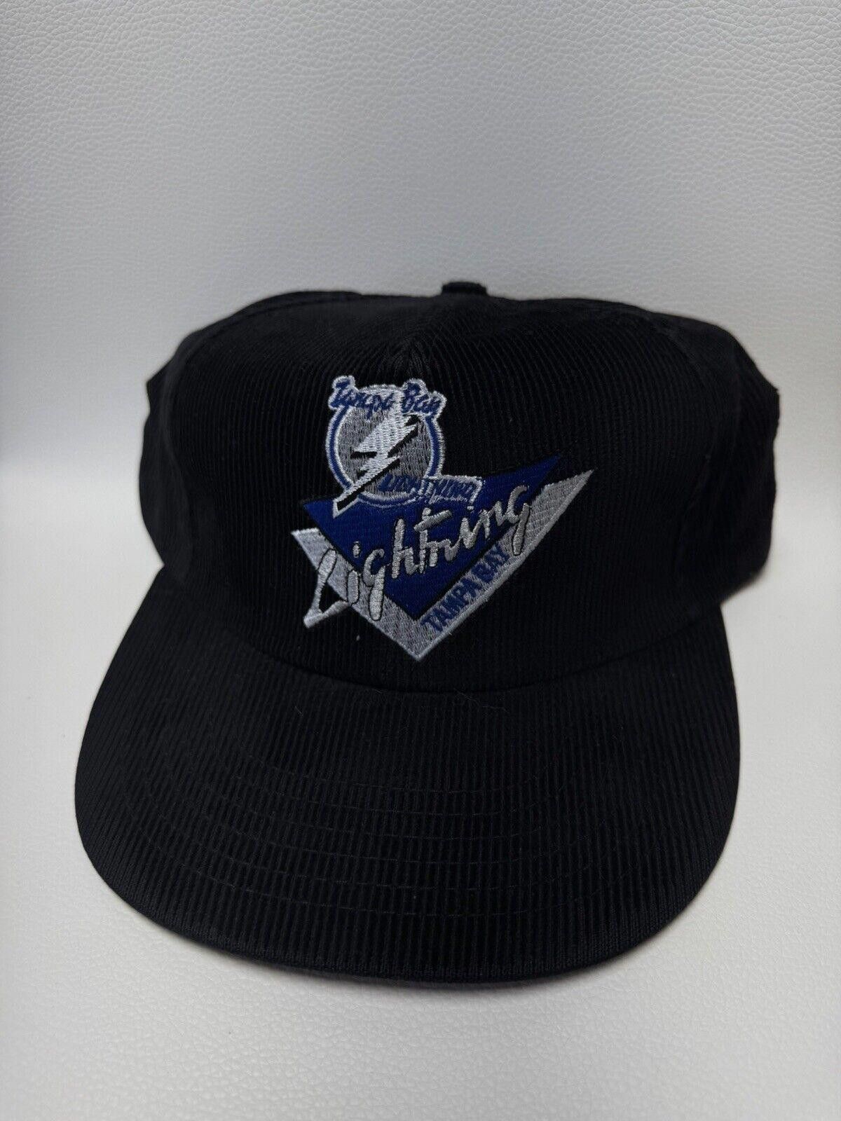NHL × Vintage Rare Vintage NHL Tampa Bay Lightning Corduroy SnapBack Hat Size ONE SIZE - 3 Thumbnail