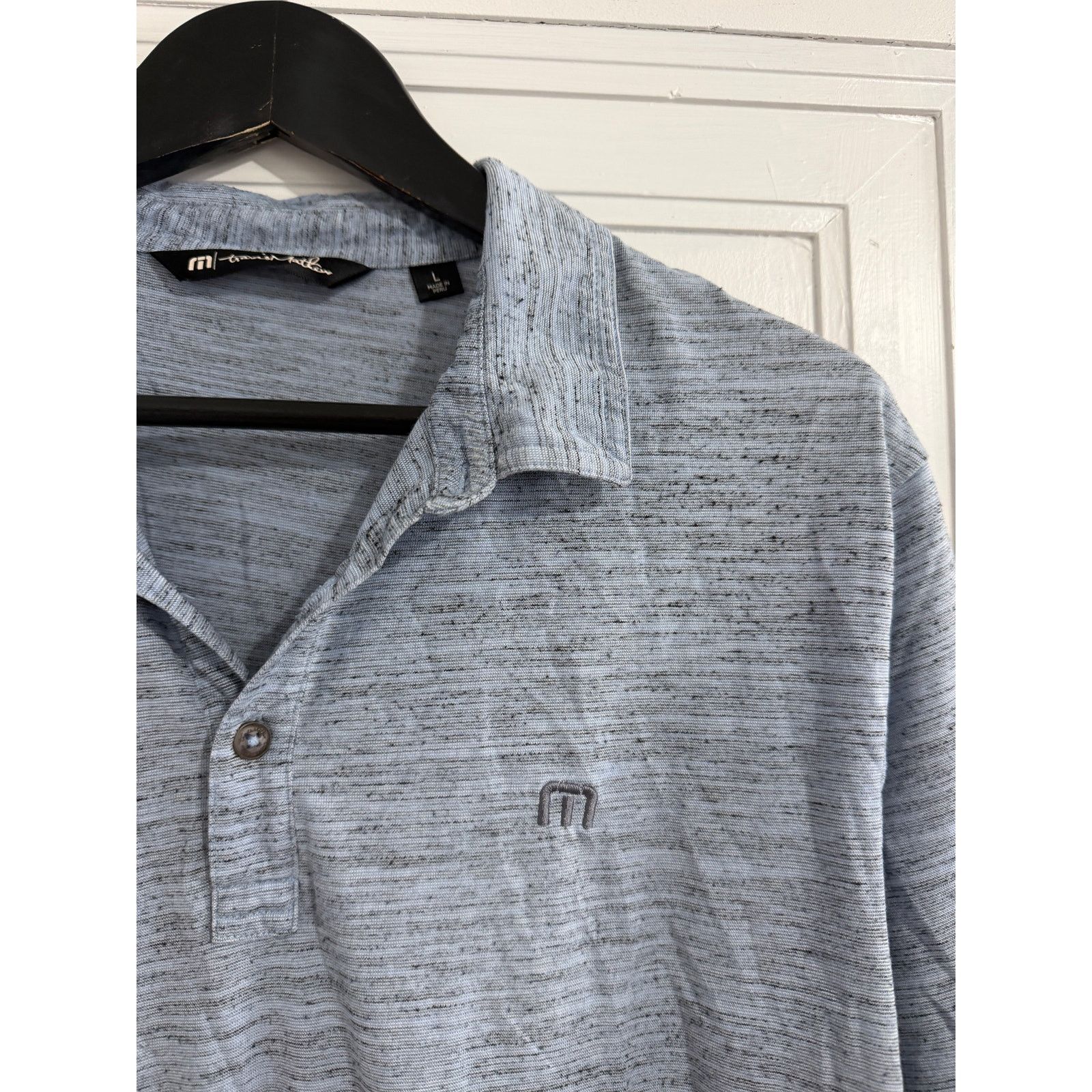 TravisMathew TravisMathew Blue-Gray Golf Polo Men's Size Large Size US L / EU 52-54 / 3 - 2 Thumbnail