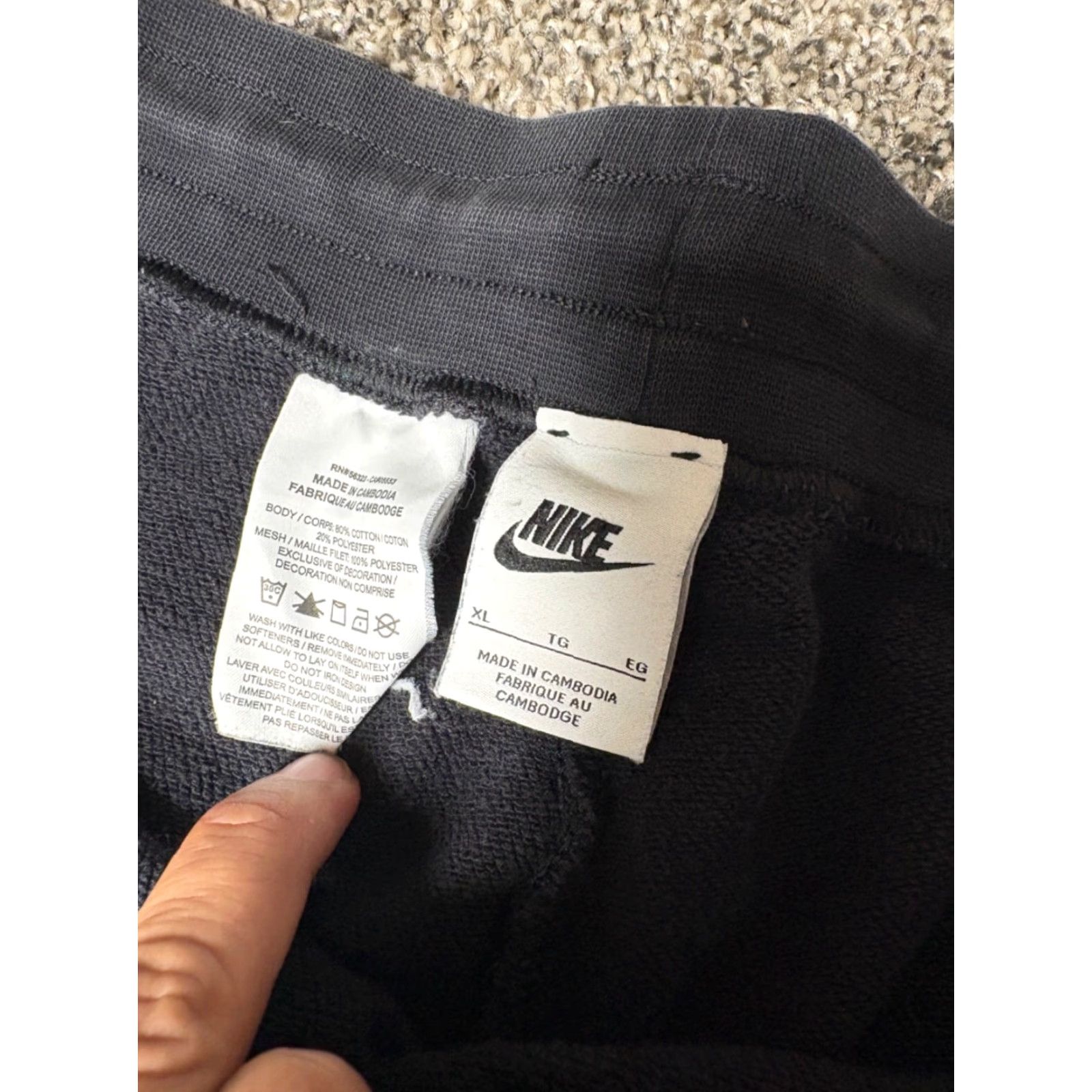 Nike Nike Tennis Joggers Pants Womens XL Black Serena Williams Design Crew Fleece DD3862 Size 40" / US 18 - 4 Thumbnail
