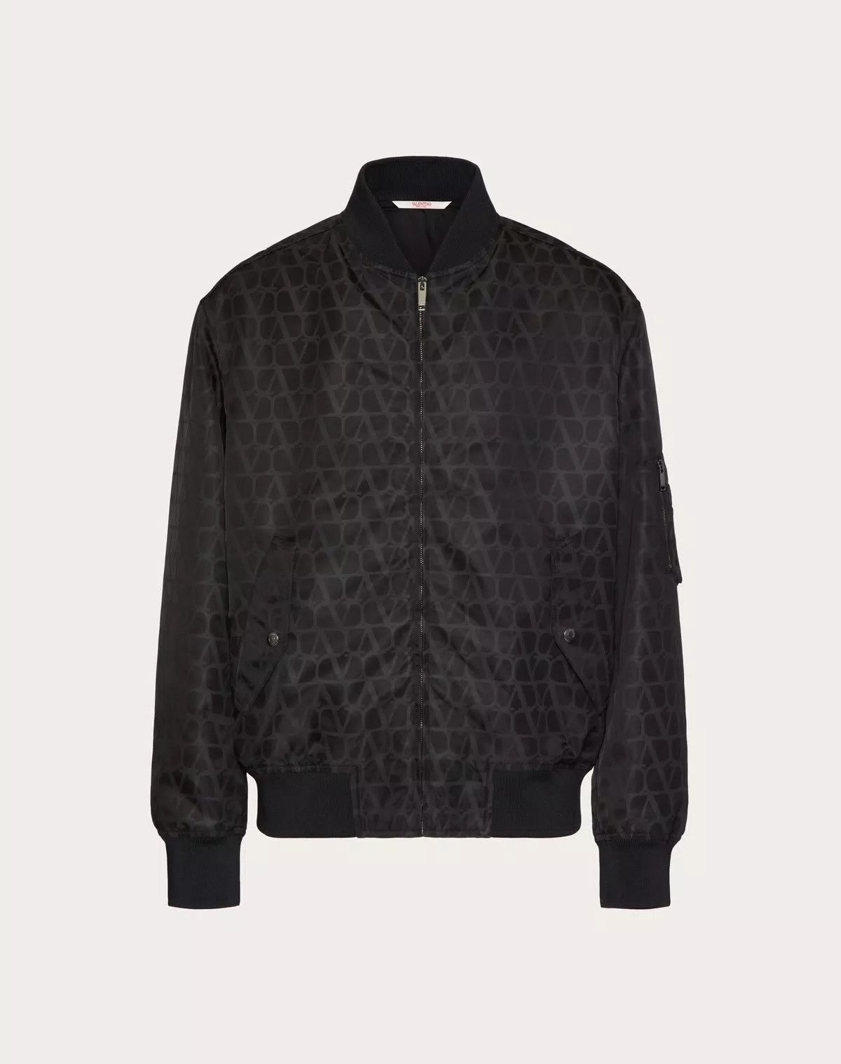 Valentino oc11z0725 Nylon Bomber Jacket in Black Size US L / EU 52-54 / 3 - 1 Thumbnail