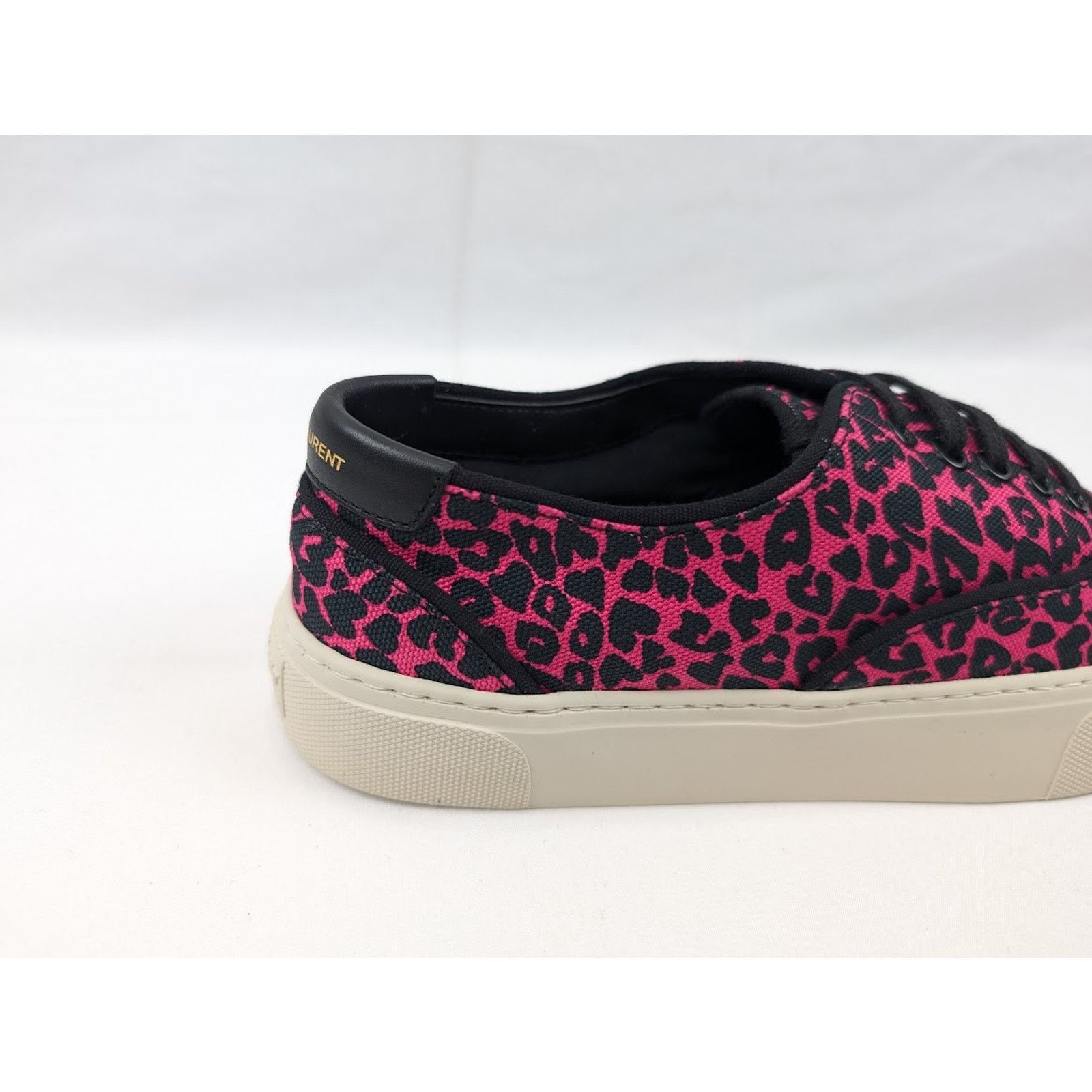Saint Laurent Paris o1rshd1 Women's Venice Low Top SL Sneakers in Fuxia Nero 41 Size US 11 / IT 41 - 4 Thumbnail
