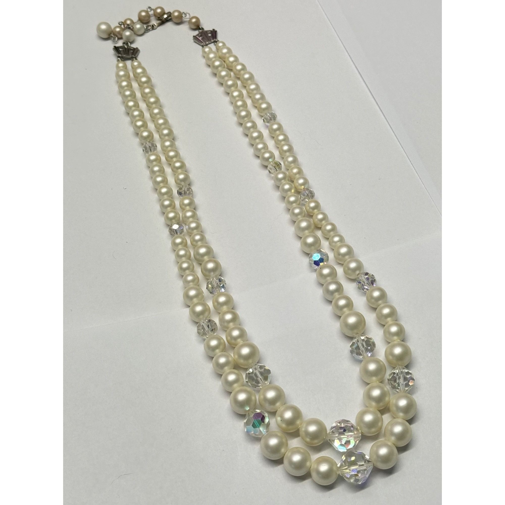 Vintage Laguna vintage pearl crystal beaded necklace Size ONE SIZE - 3 Thumbnail