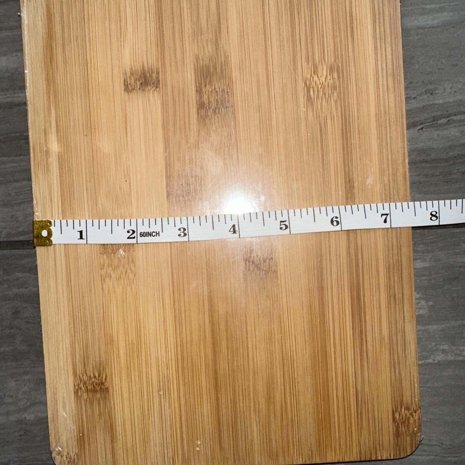 The Unbranded Brand Bamboo Rectangle Cutting Board w/ Handle Hanging Hole Size ONE SIZE - 4 Thumbnail
