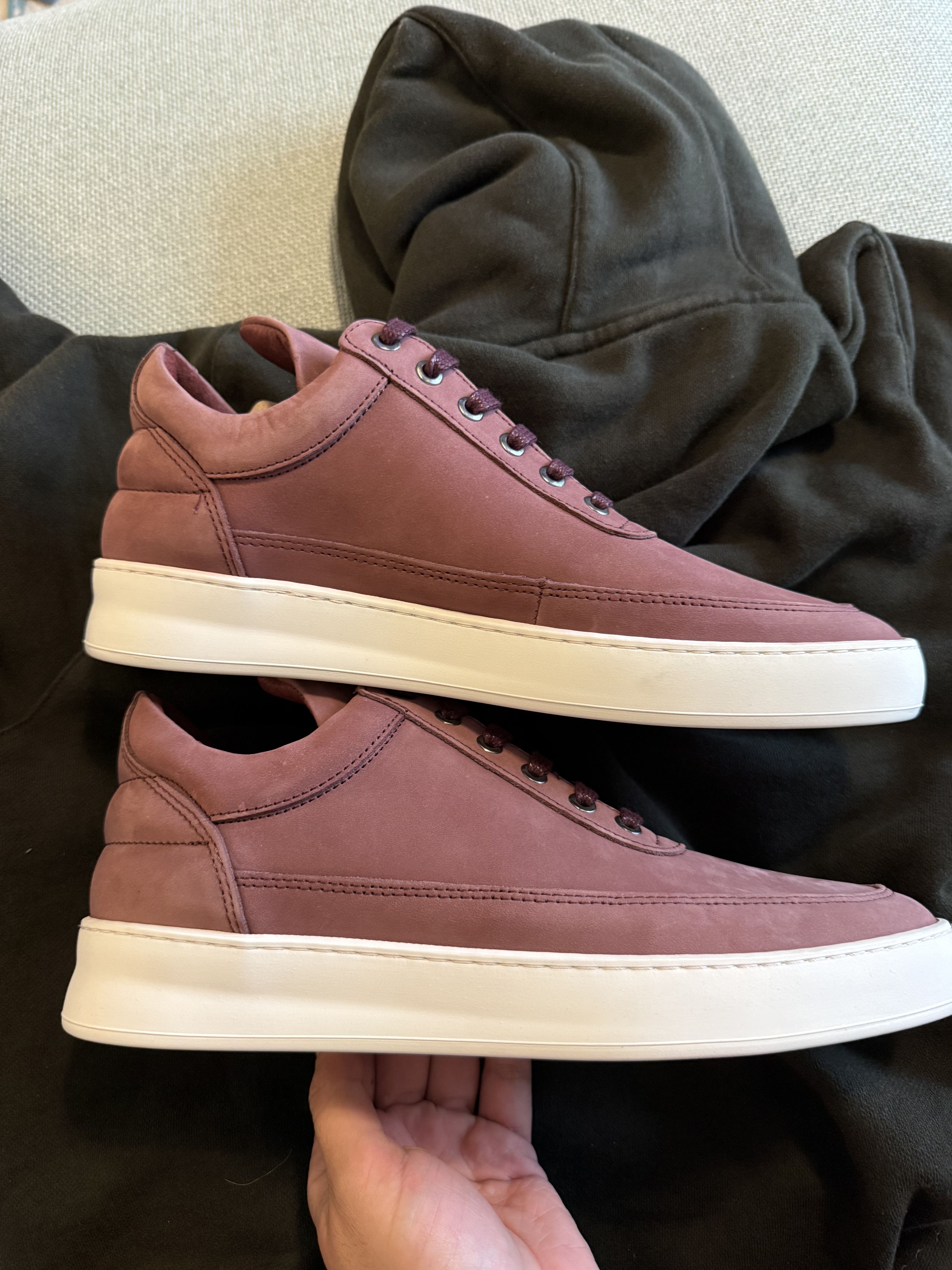 Filling Pieces *MSG TO OFFER* FP Low Top Nubuck Maroon BNWT Size US 10 / EU 43 - 5 Thumbnail