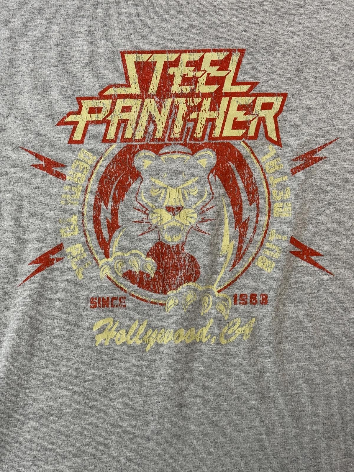 Gildan Steel Panther Glam Metal Band T-shirt Hollywood CA Tee - L Size US L / EU 52-54 / 3 - 3 Thumbnail