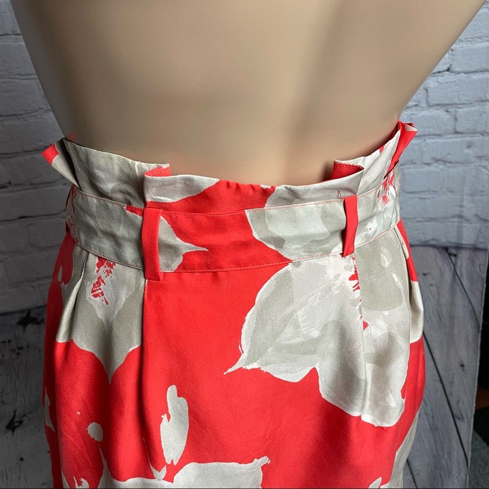Club Monaco Club Monaco Front-tie Tulip Floral Silk Mini Skirt Size 00 Size 24" / US 00 / IT 34 - 9 Thumbnail