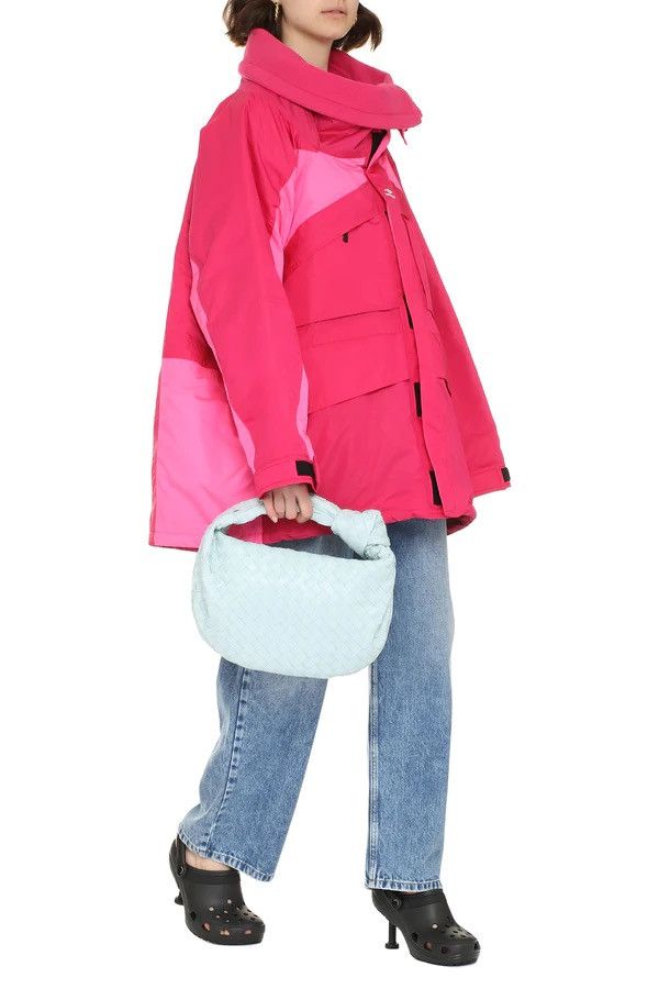 image of Balenciaga Oversize Padded Parka in Fuchsia, Women's (Size XS)