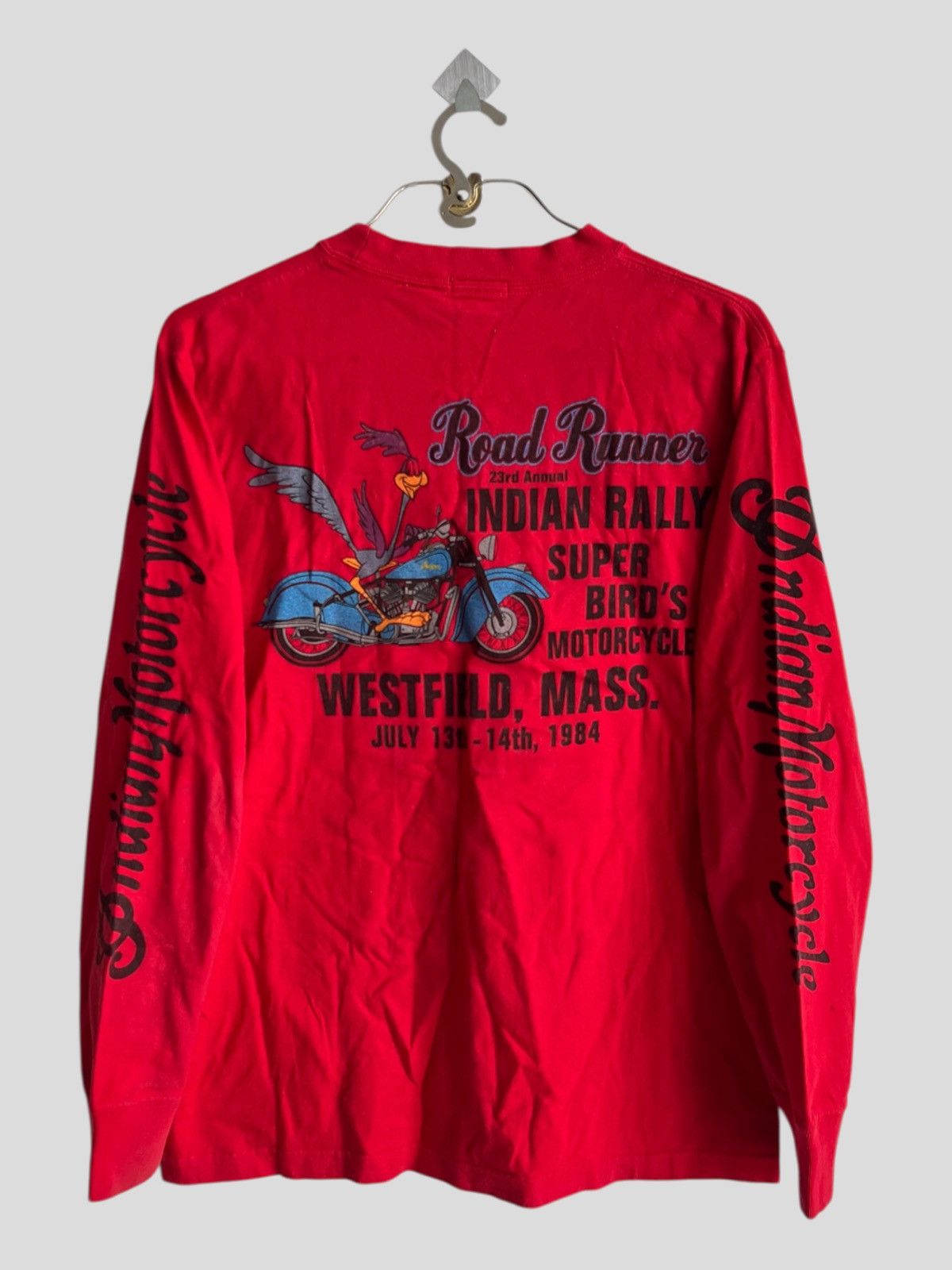 Indian Motorcycle Vintage Indian Motorcycle Looney Tunes Road Runner LS Shirt Size US M / EU 48-50 / 2 - 1 Thumbnail