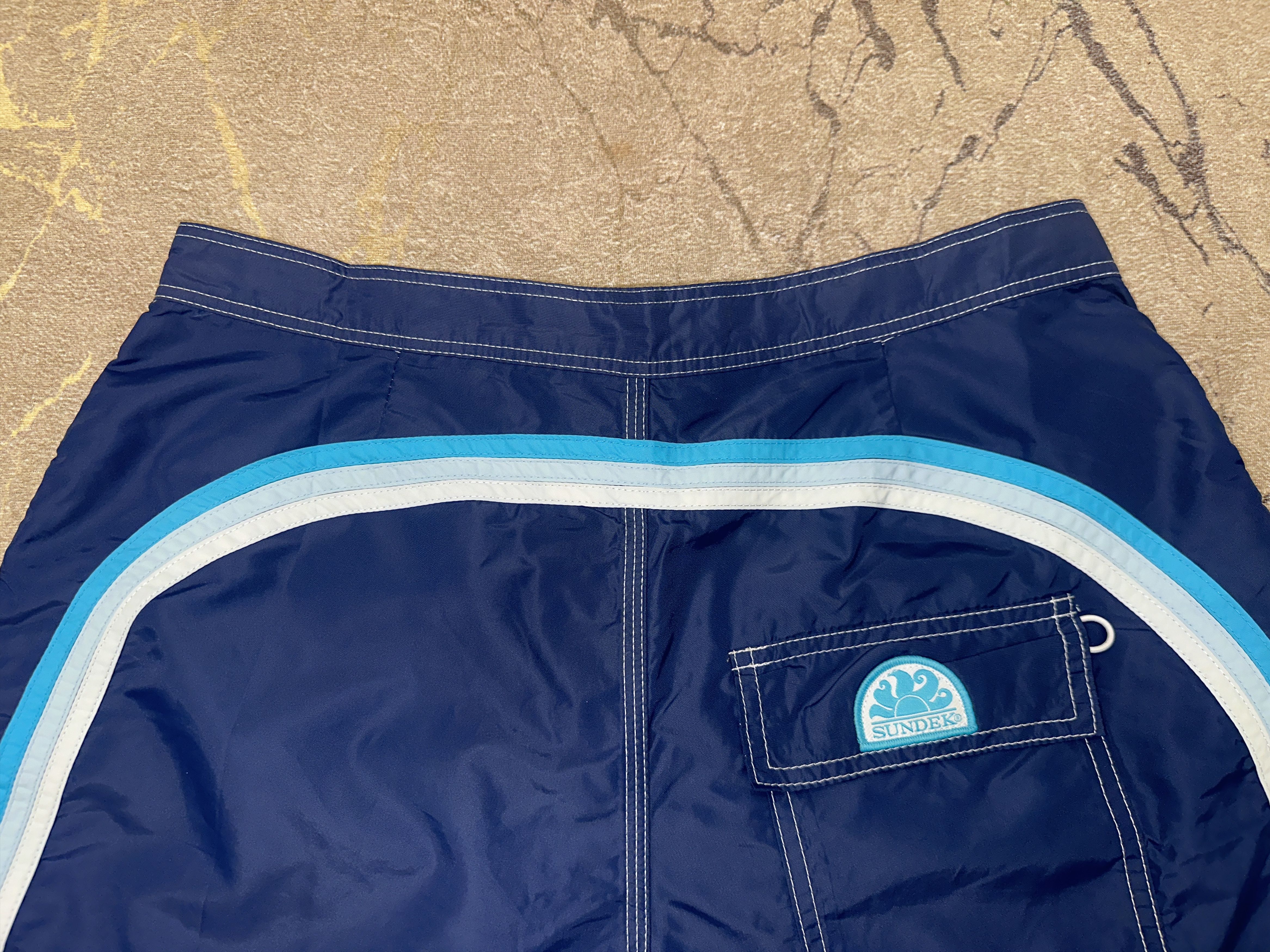 Sundek Sundek 34 Blue Beach Swim Trunks Board Shorts Size 34 S M Size US 34 / EU 50 - 5 Thumbnail