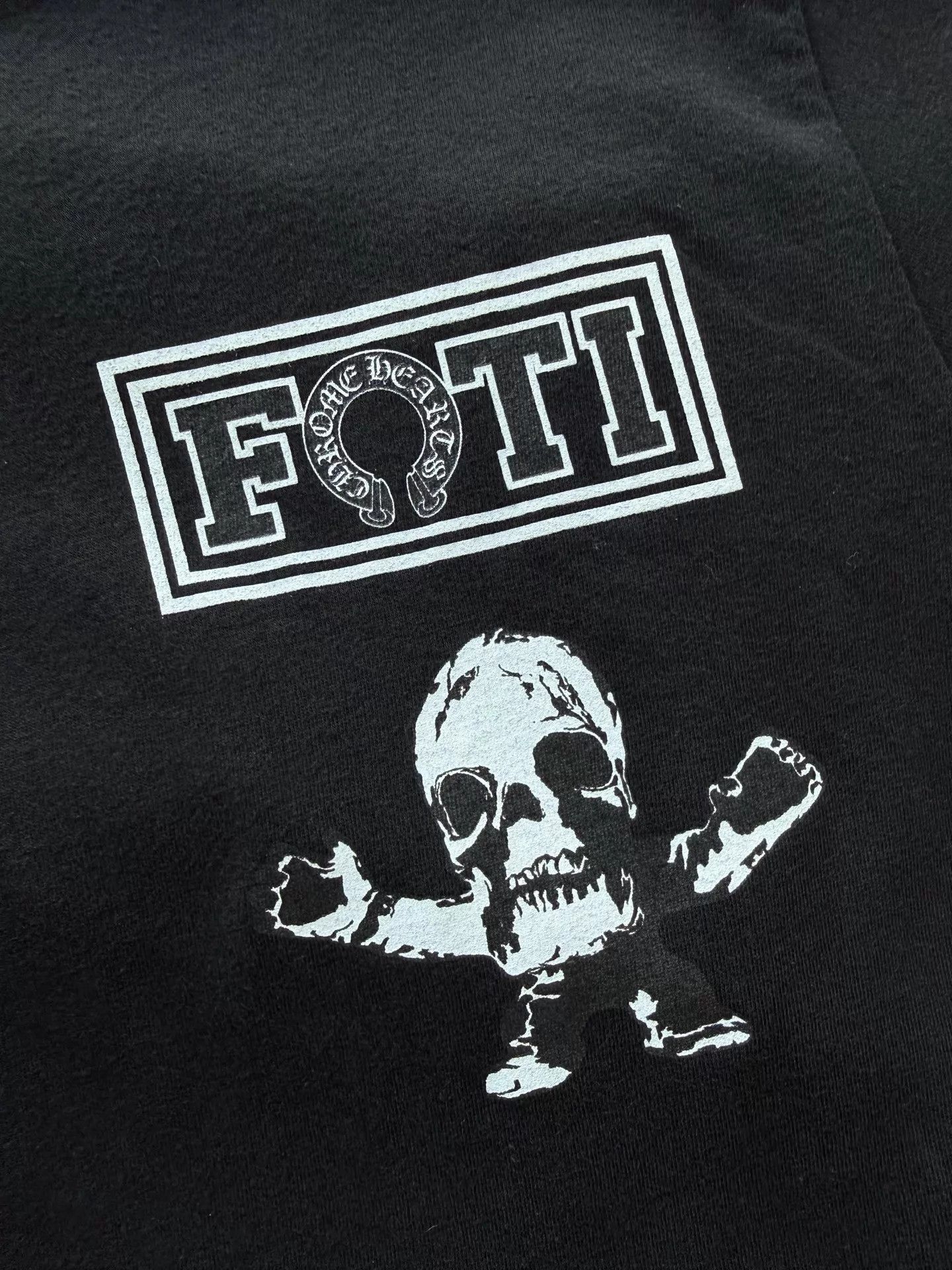 Chrome Hearts Chrome Hearts CH Foti Skull 9-Grid Black Tee Size M Size US M / EU 48-50 / 2 - 4 Thumbnail