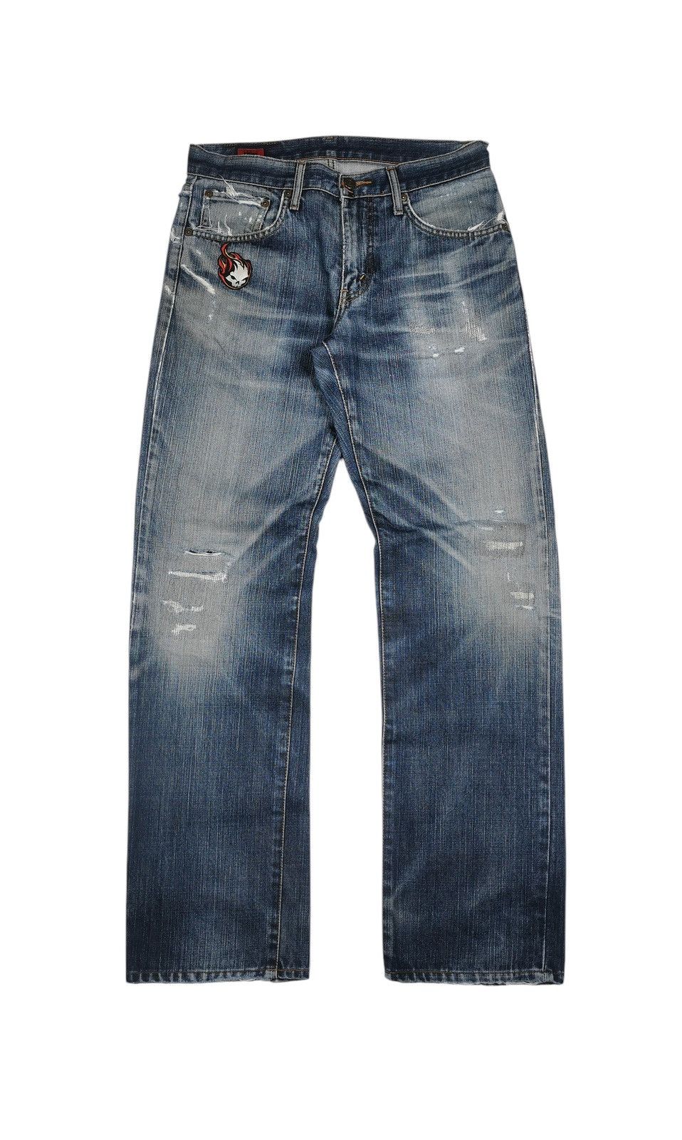 Edwin Vintage Edwin Jeans Distressed Rusty Mudwash Denim Size US 31 - 1 Thumbnail