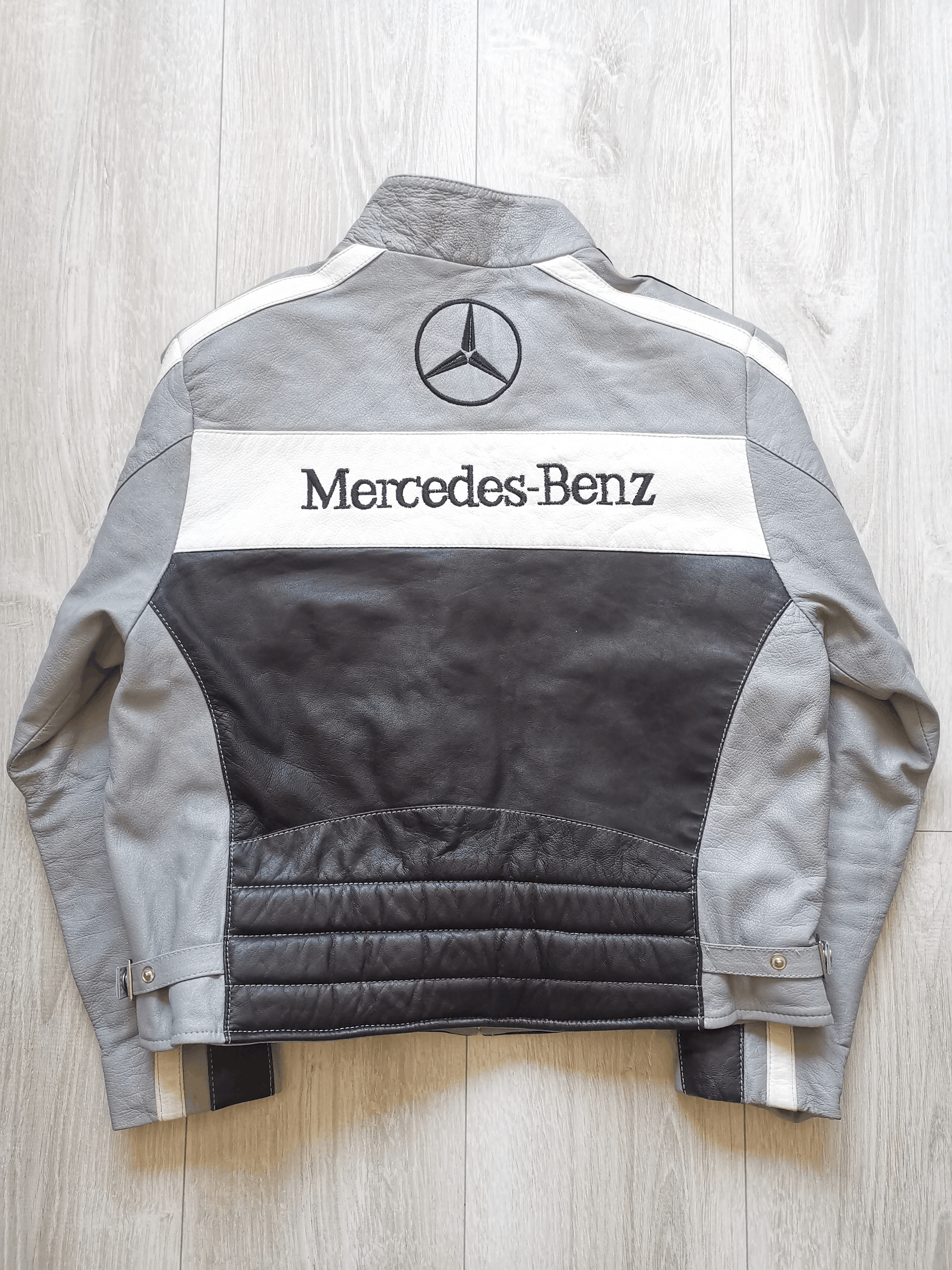 Vintage Mercedes X Mclaren Racing Leather Jacket Streetwear Size US XL / EU 56 / 4 - 6 Thumbnail