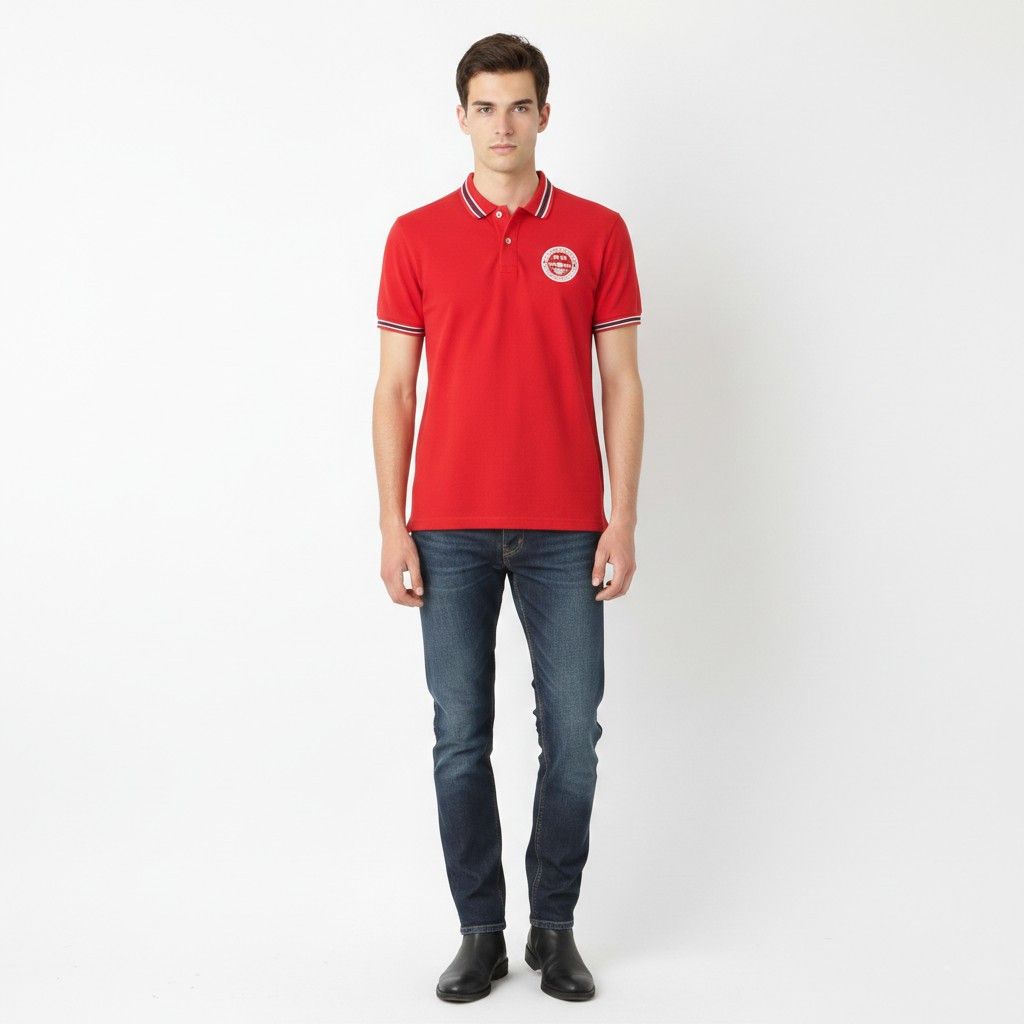 Aeronautica Militare Aeronautica Militare Men L (M) Polo Shirt Red Cotton 3703 Size US L / EU 52-54 / 3 - 1 Thumbnail