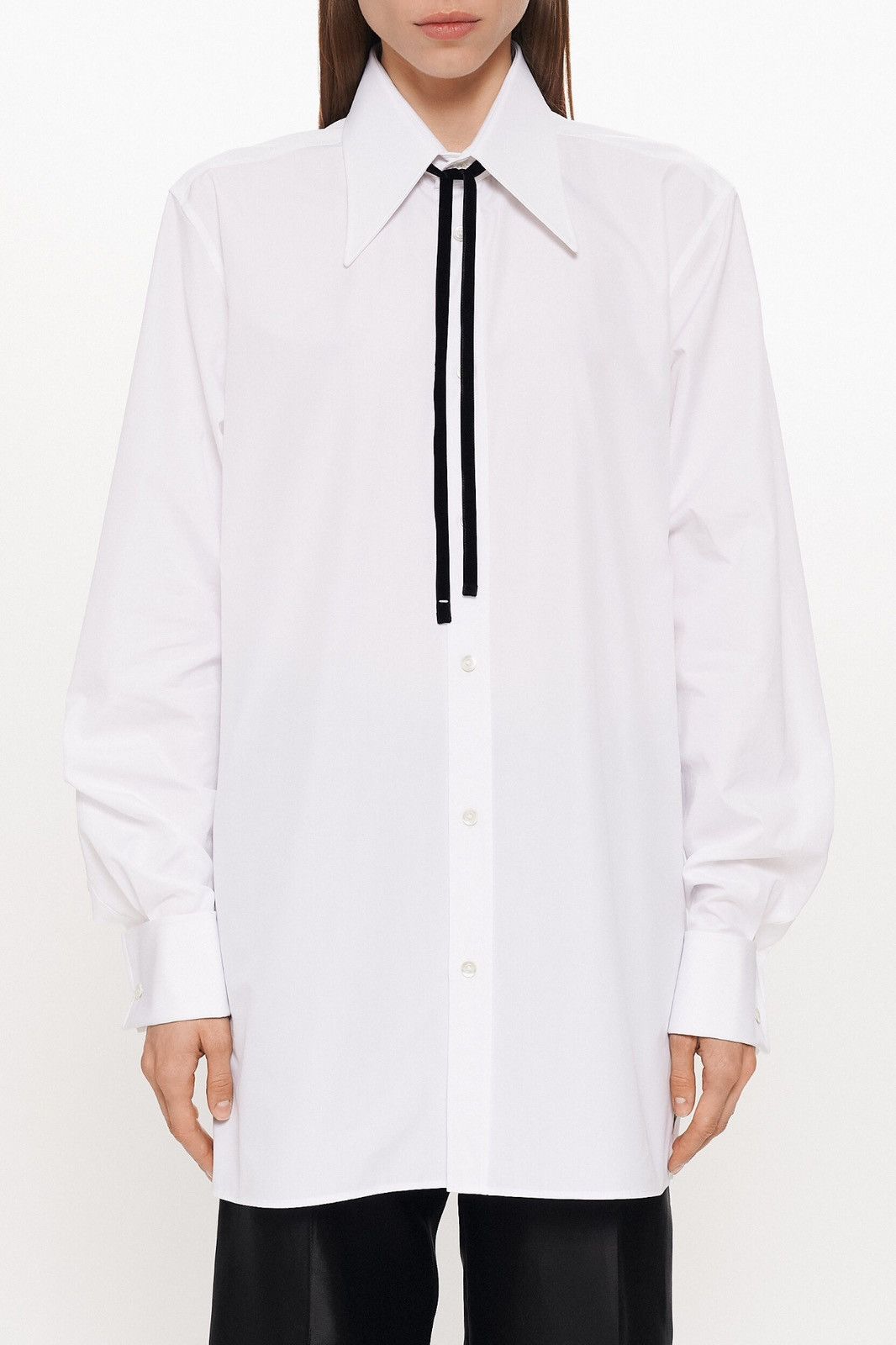 Maison Margiela Last Size Maison Margiela White Cotton Button Up Size XS / US 0-2 / IT 36-38 - 1 Thumbnail