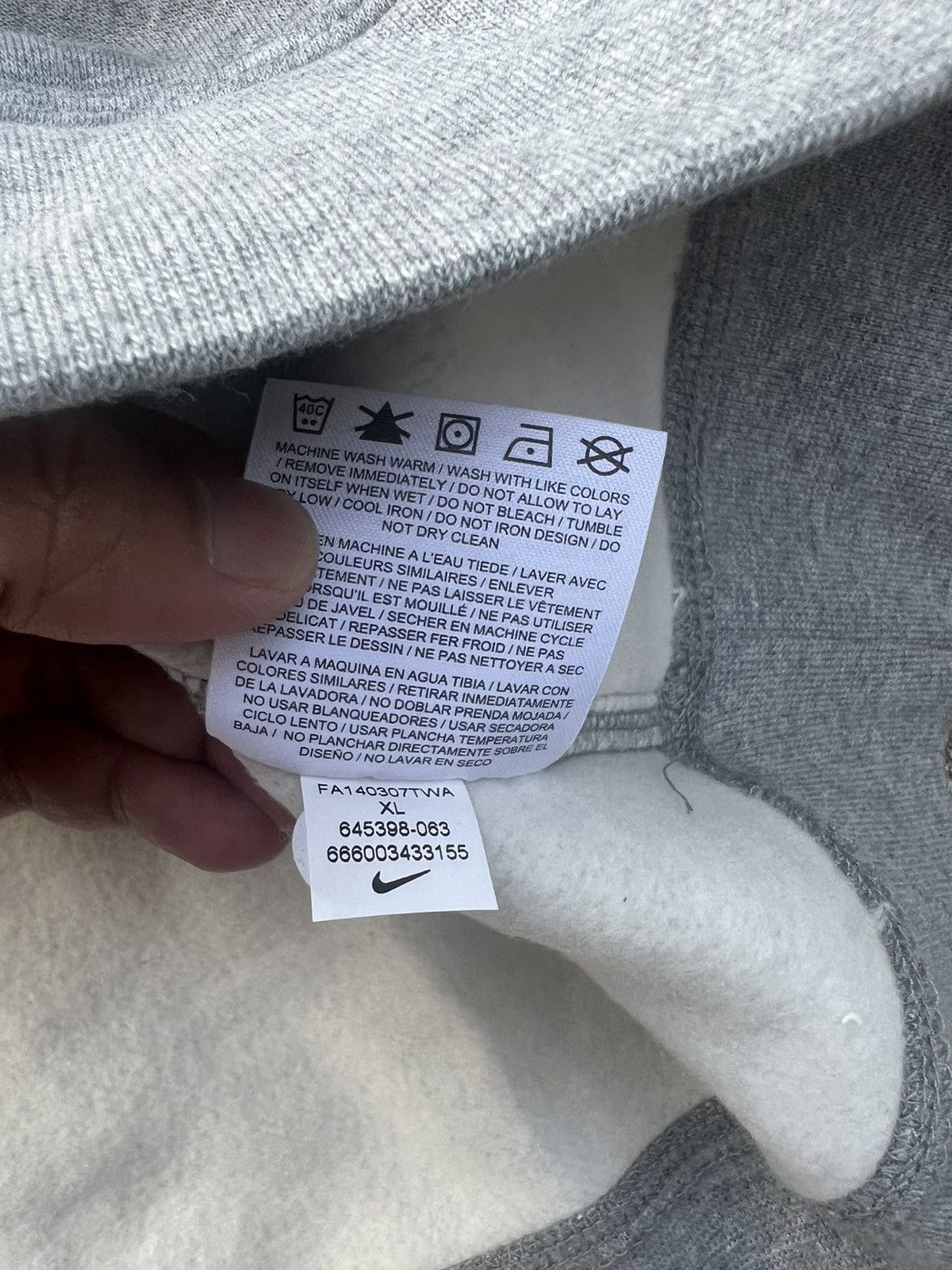 Nike Nike Big Logo Spell Out Hoodie Size US XL / EU 56 / 4 - 6 Thumbnail