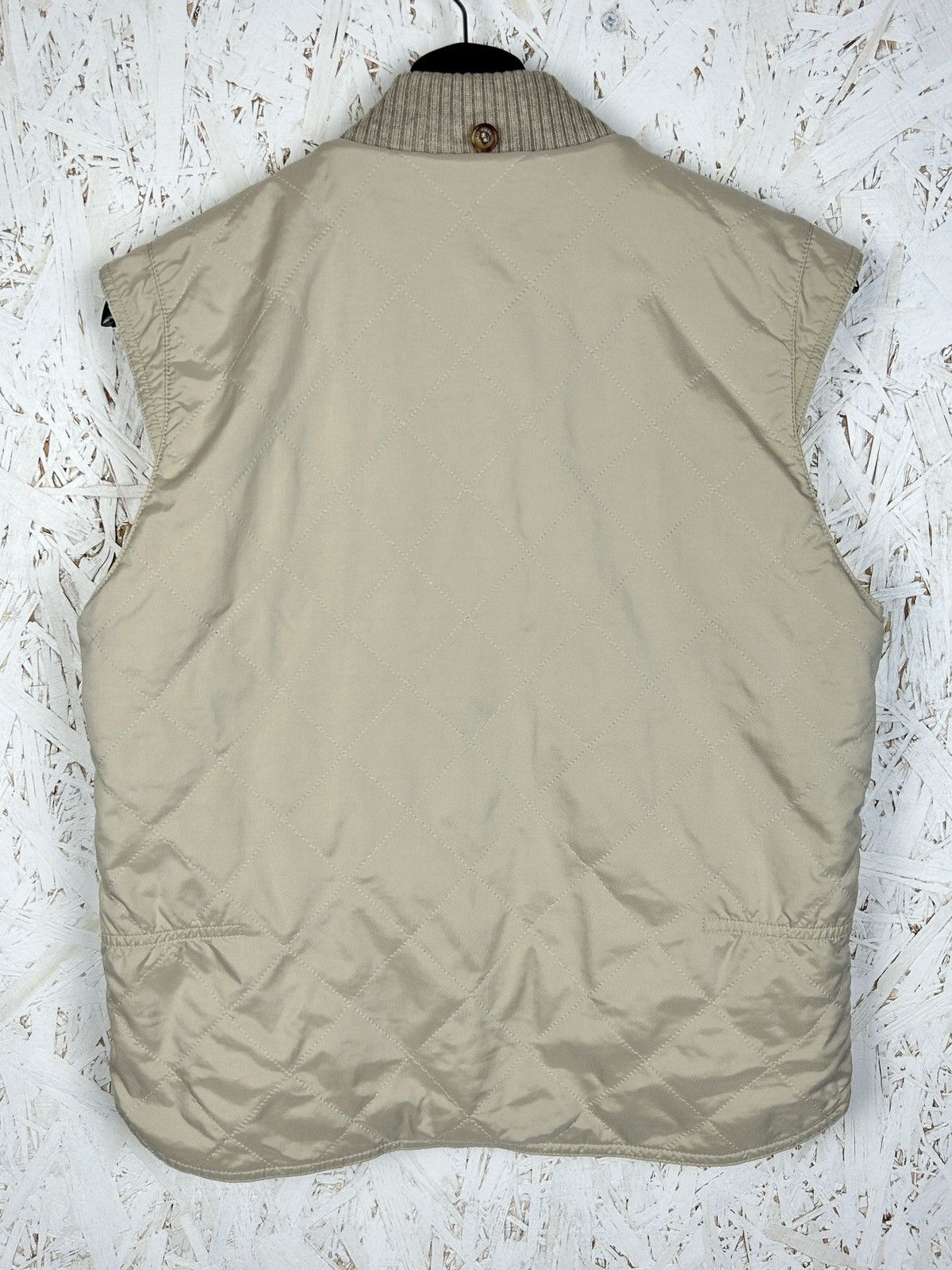 Loro Piana Vintage Loro Piana Quilted Horsey Vest In Beige S Size US S / EU 44-46 / 1 - 5 Thumbnail