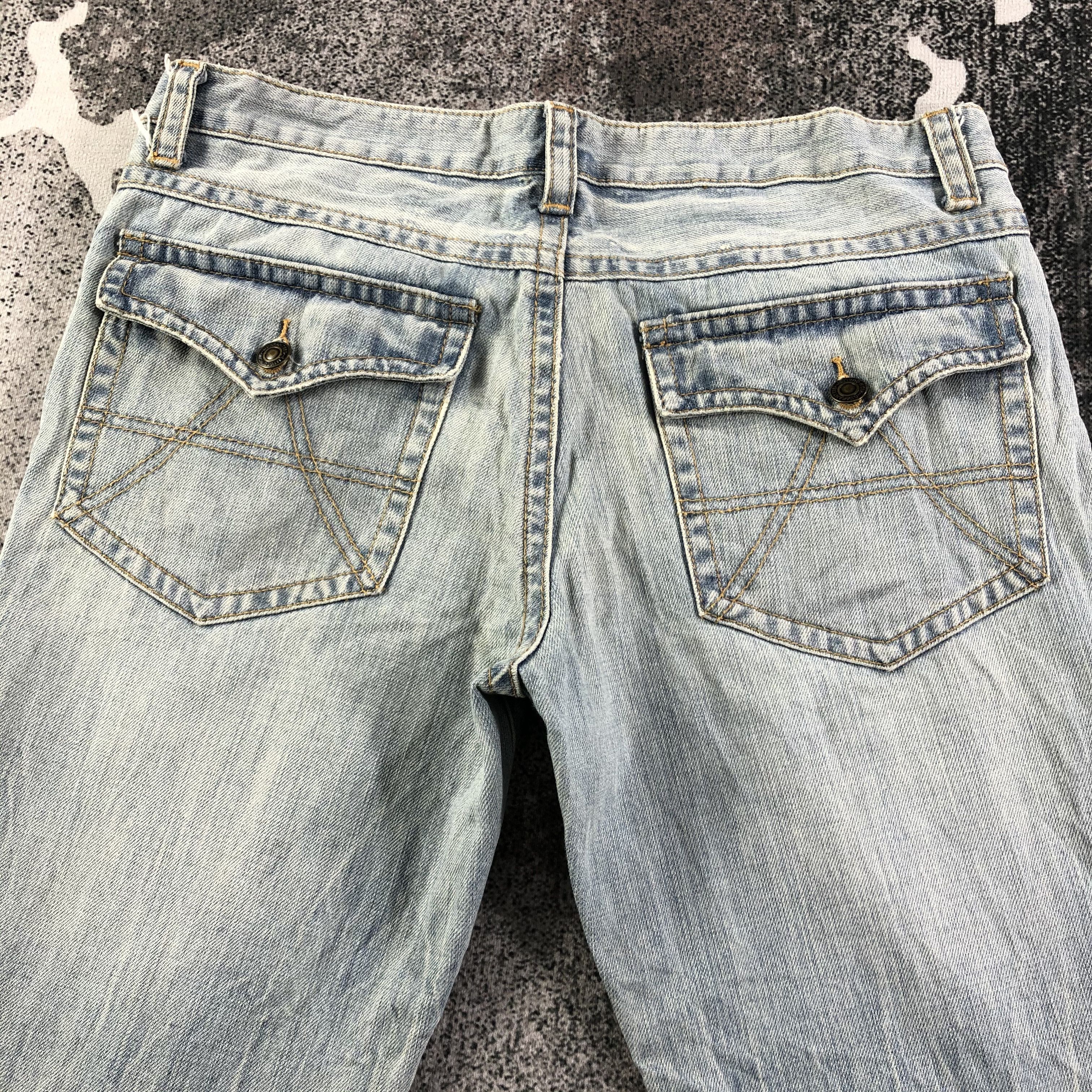 Japanese Brand Japanese Brand Agata Label Jeans Blue Flare Denim KJ1762 Size US 34 / EU 50 - 4 Thumbnail