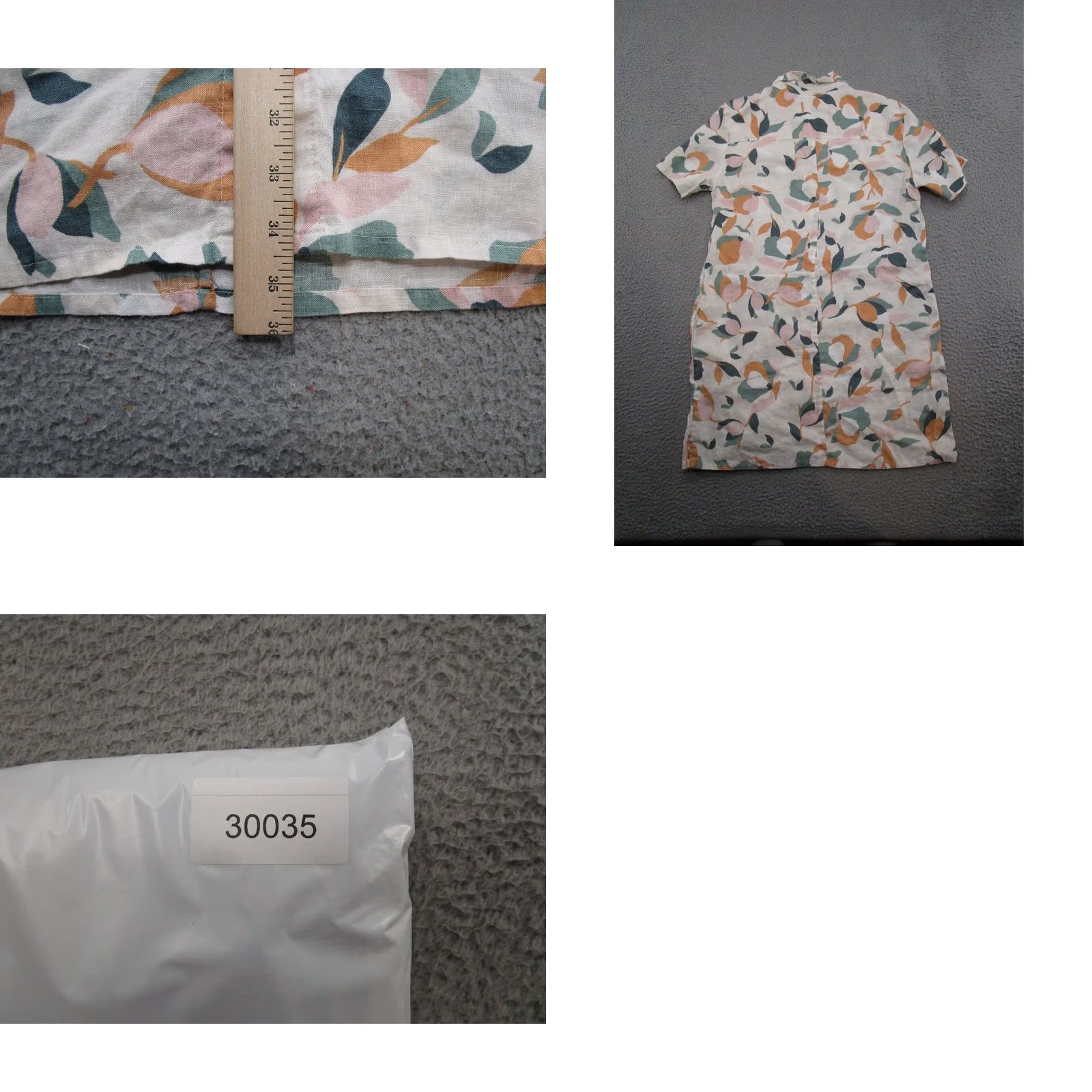 Rachel Zoe Rachel Zoe Mini Shirt Dress Women’s Linen Button Down Pockets Floral Multicolor Size M Size M / US 6-8 / IT 42-44 - 8 Thumbnail