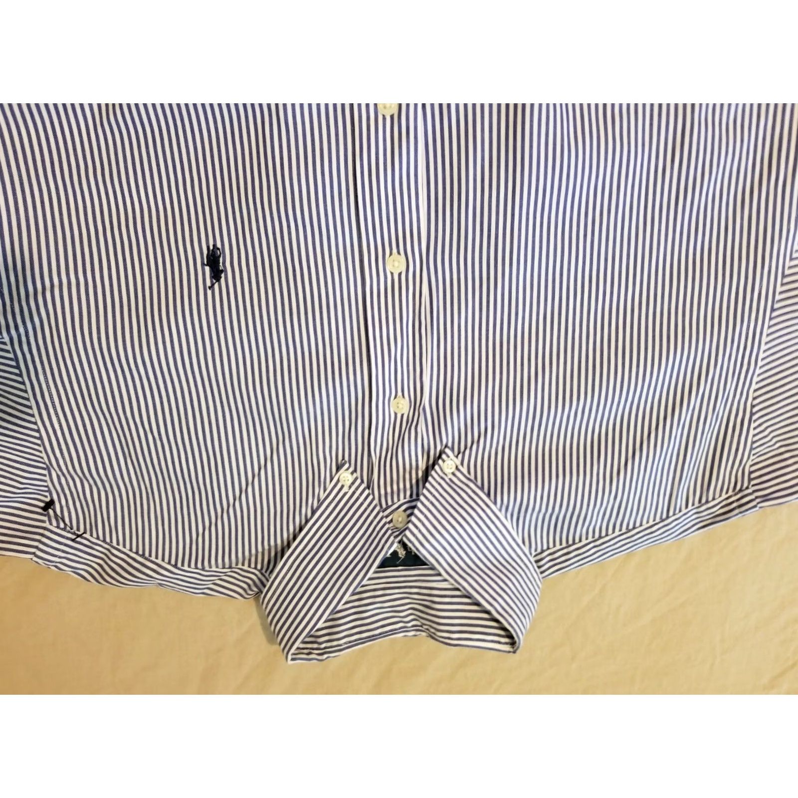 Polo Ralph Lauren Mens Polo Ralph Lauren Dress Shirt Blue White Button Cotton 16 1/2 34 35 Size 46R - 2 Thumbnail