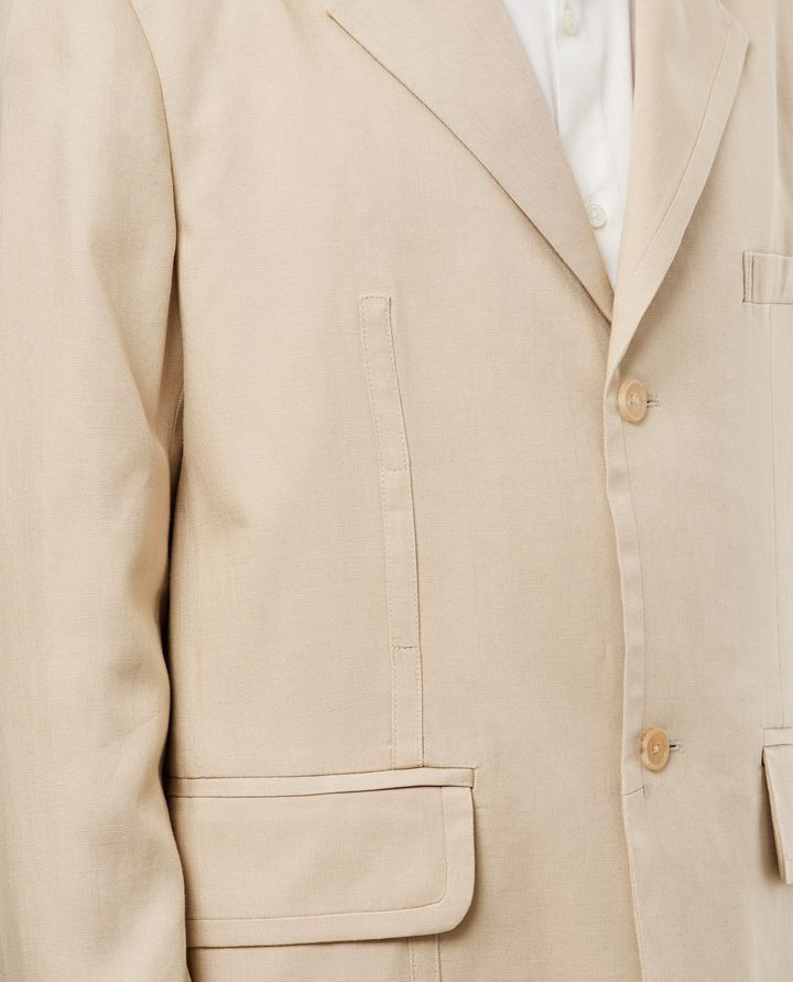 Jacquemus o1mle0225 La Veste Bacio Jacket in Beige Size US S / EU 44-46 / 1 - 4 Thumbnail