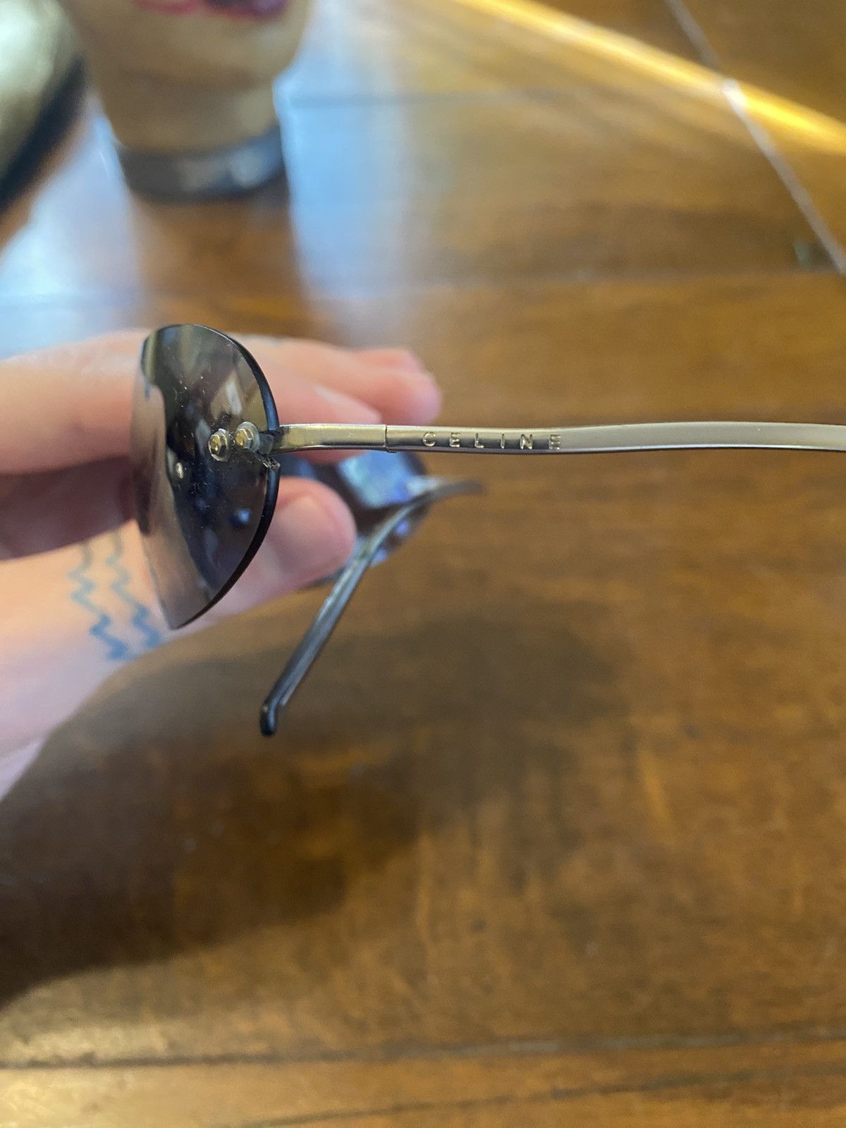 Celine × Designer × Vintage celine sc1032 vintage 2003 rimless sunglasses Size ONE SIZE - 6 Thumbnail