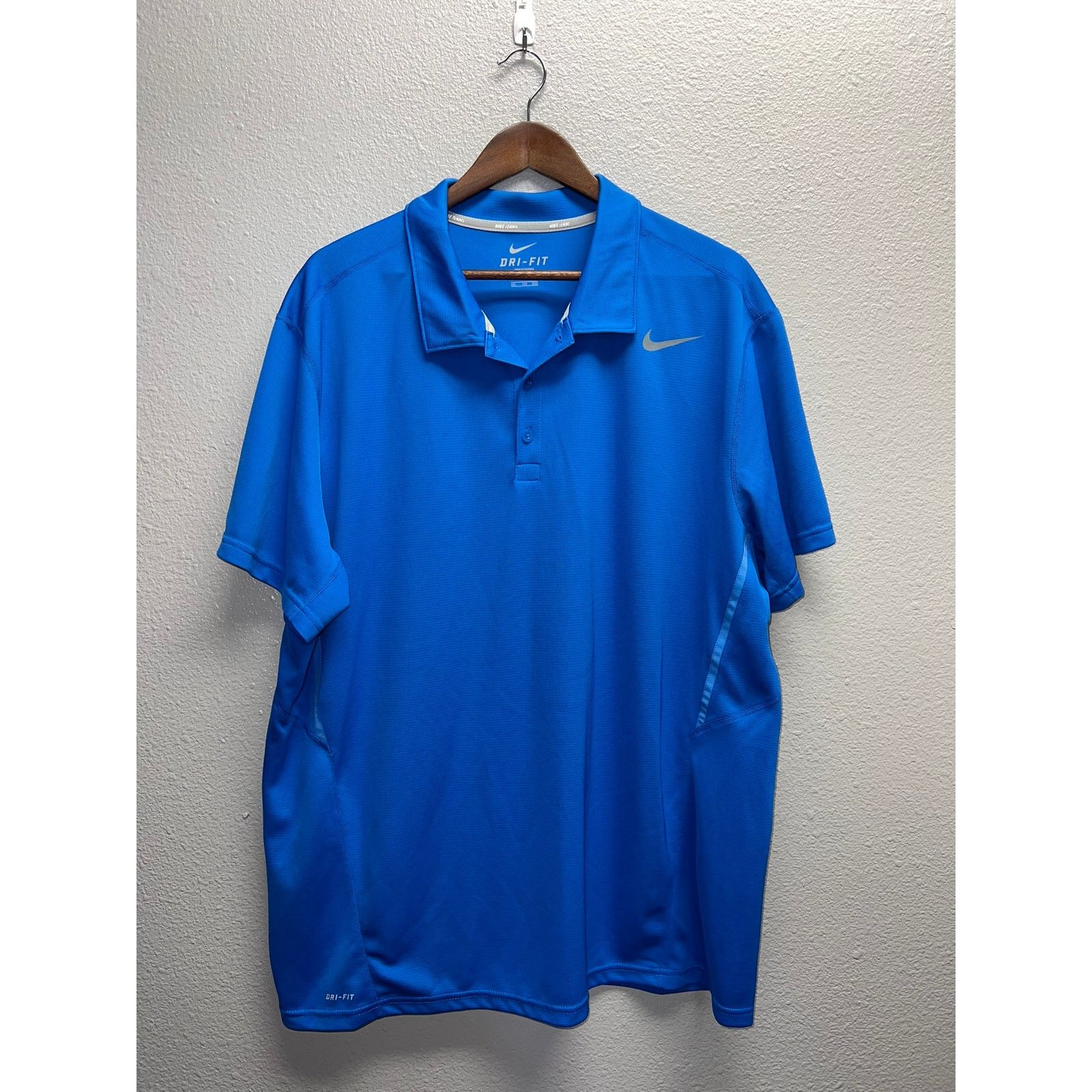 Nike Nike Blue Dri Fit Polo Shirt Tennis Blue Active Wear Top 2XL Size US XXL / EU 58 / 5 - 1 Thumbnail