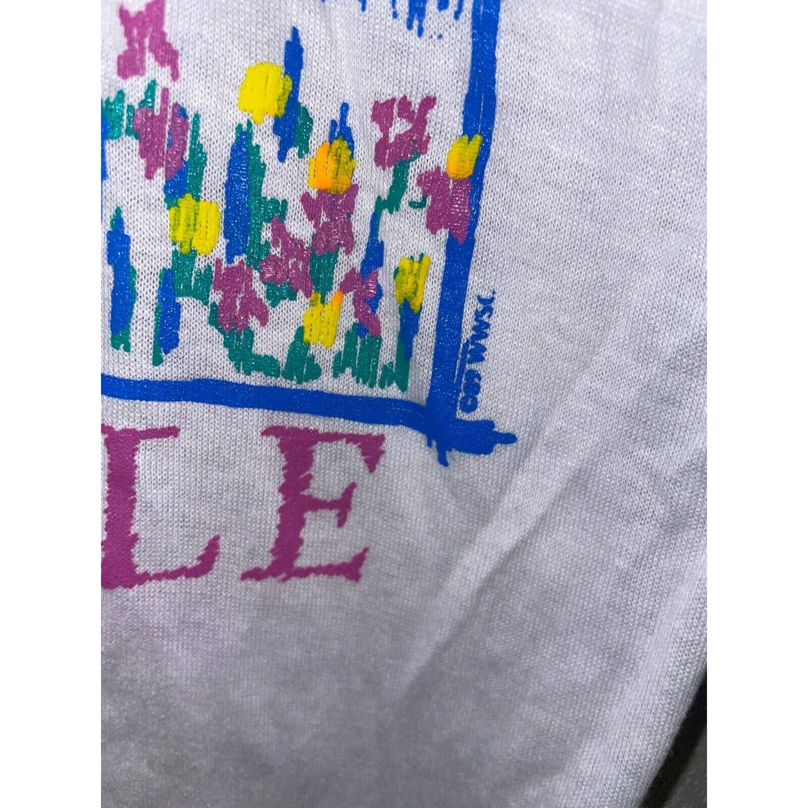 Jerzees Vintage Misprint Shirt Louisville Hot Air Balloon White Tee Size US M / EU 48-50 / 2 - 7 Thumbnail