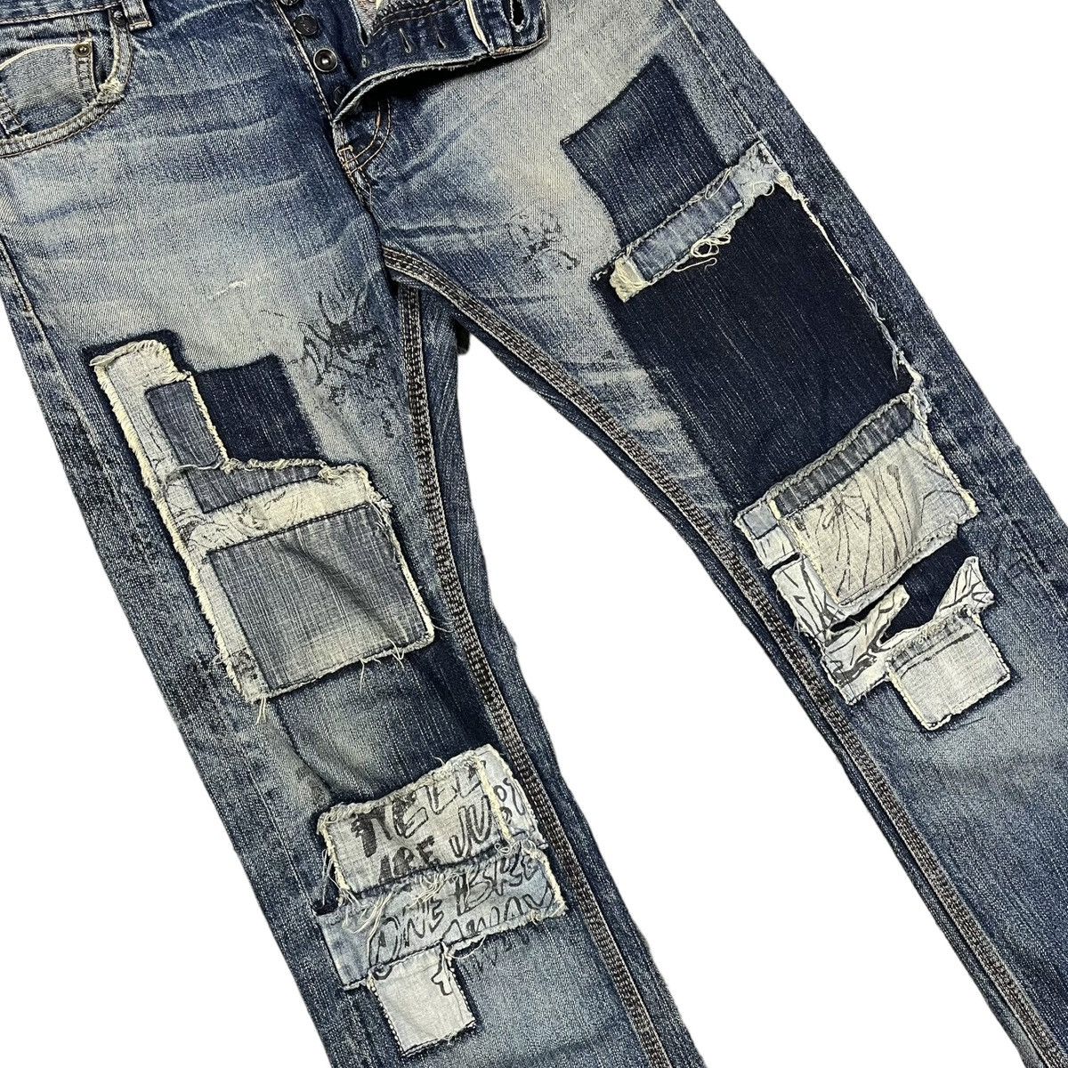 Andy Warhol × Levi's Limited Rare Andy Warhol X Levi’s Patchwork Selvedge Denim Size US 28 / EU 44 - 5 Thumbnail