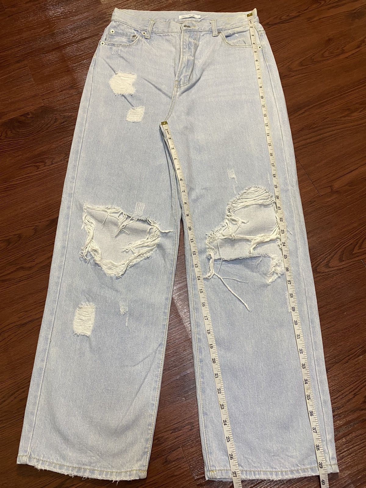 Japanese Brand Japanese Brands Faded Wash Baggy Jeans Size US 28 / EU 44 - 14 Thumbnail