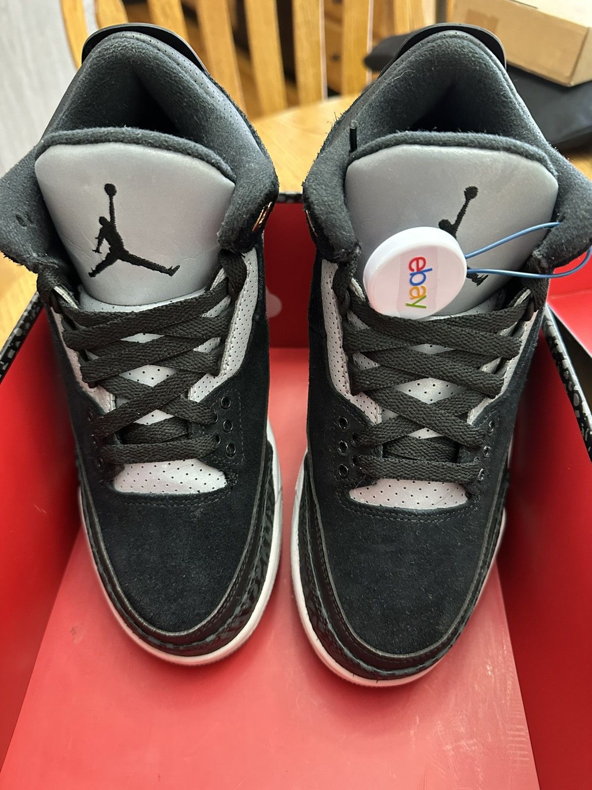 Nike Jordan3 Black Tinker Hatfield Size US 7.5 / EU 40-41 - 3 Thumbnail