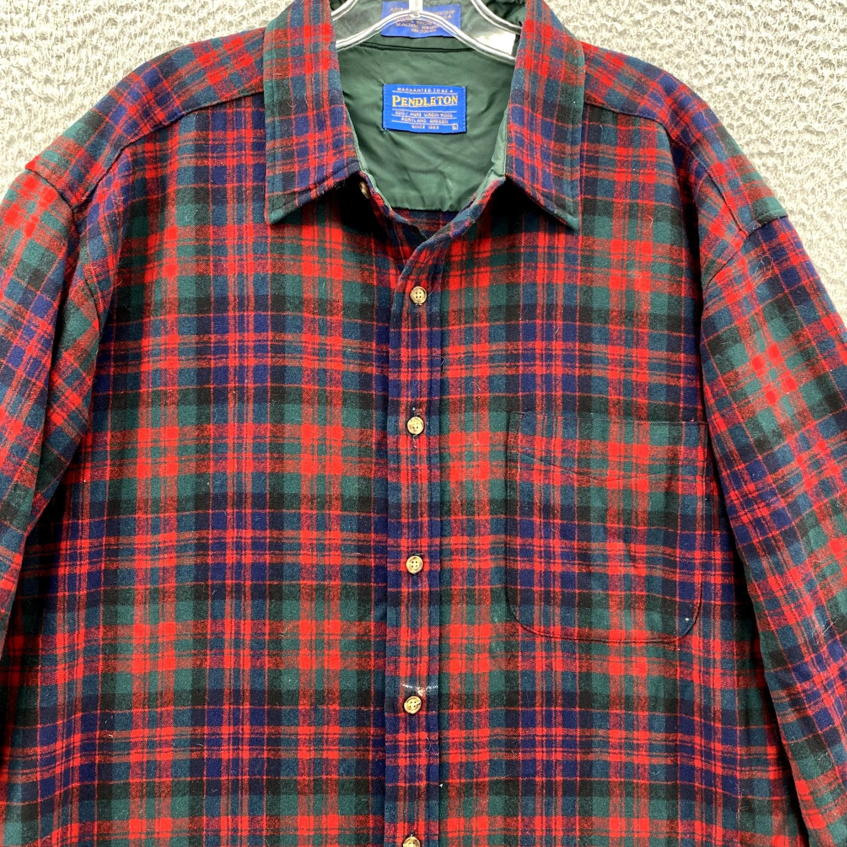 Pendleton Pendleton Shirt Men Large Wool Buffalo Plaid Flannel Button-Up Outdoors Gorp Cabin VTG Pendleton Style Shirt Size US M / EU 48-50 / 2 - 3 Thumbnail