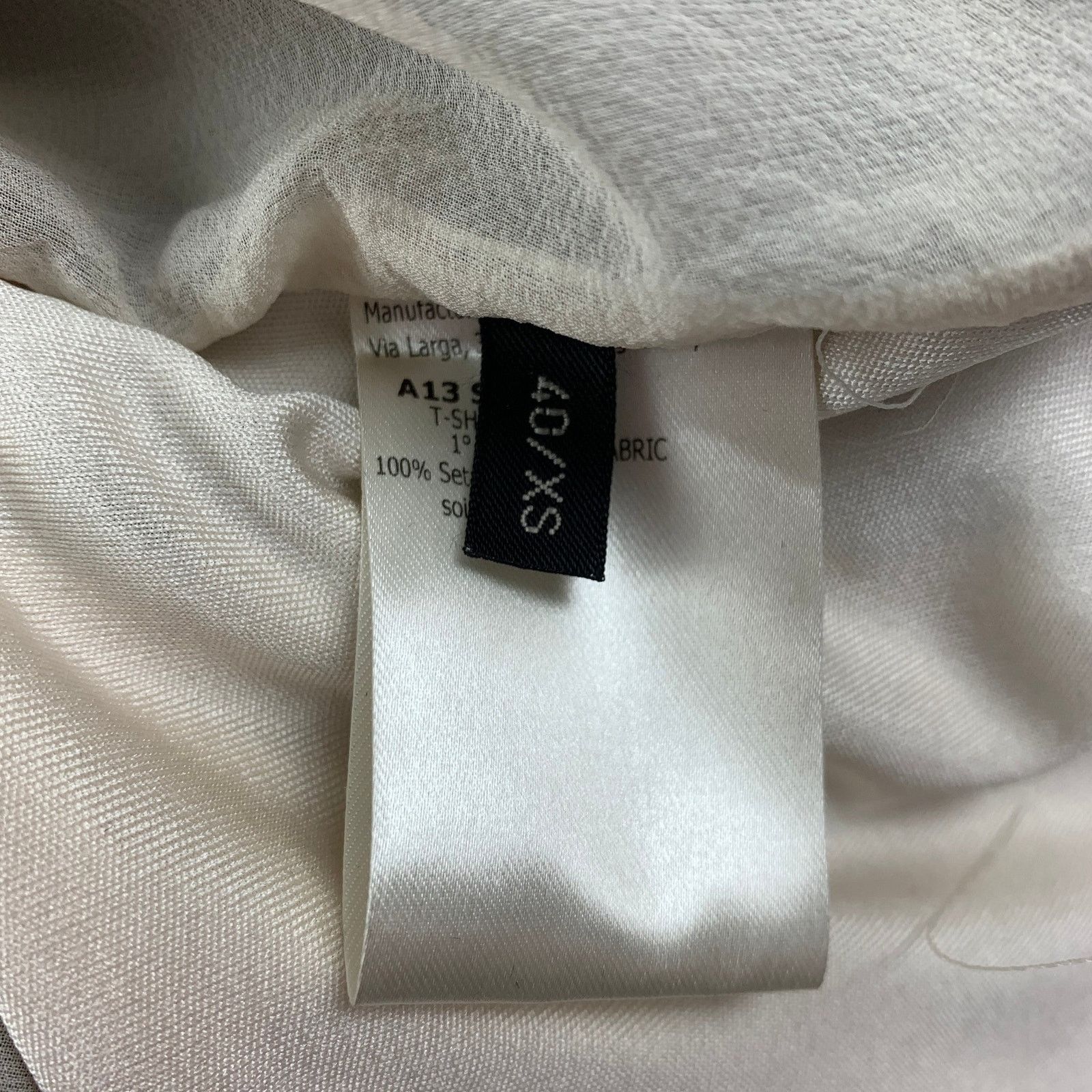 Giambattista Valli GIAMBATTISTA VALLI XS White Black Silk Animal Print T-Shirt Size XS / US 0-2 / IT 36-38 - 6 Thumbnail