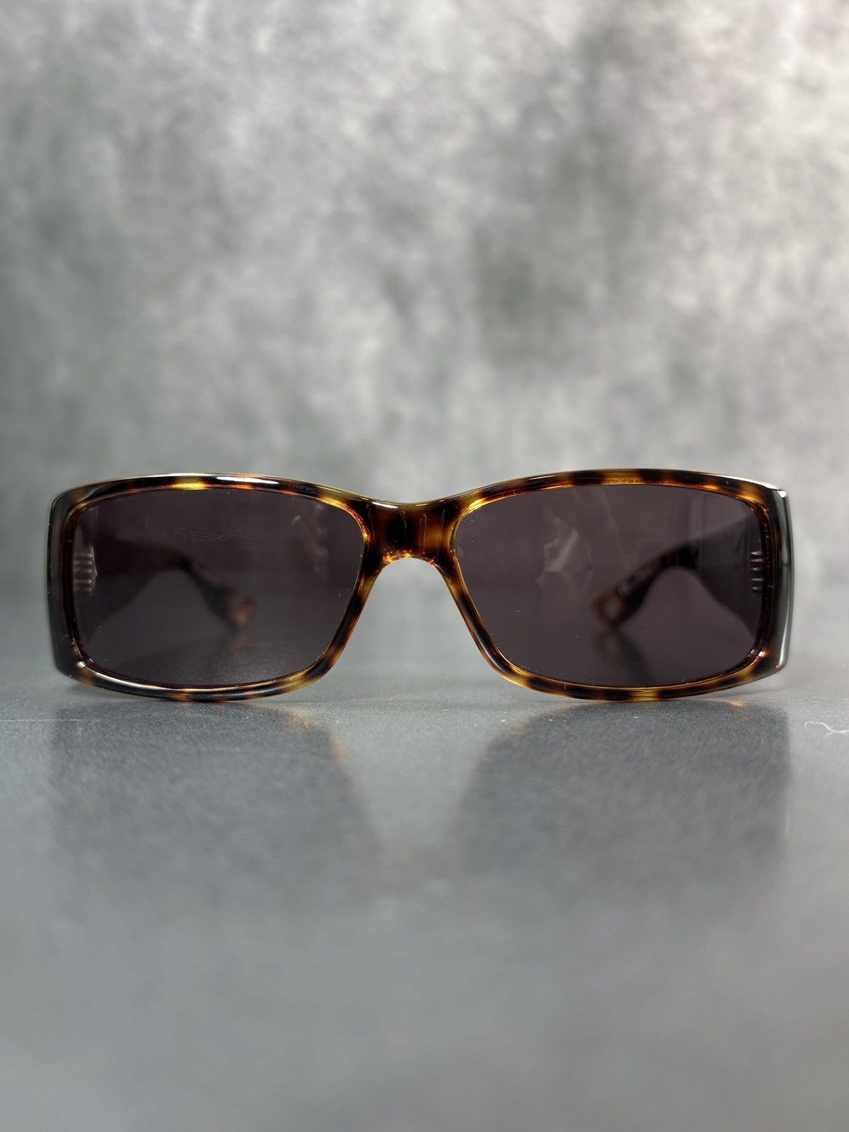 Emporio Armani × Giorgio Armani Emporio Armani Sunglasses Sporty EA 9538/S Wrap Y2K Brown Size ONE SIZE - 10 Thumbnail