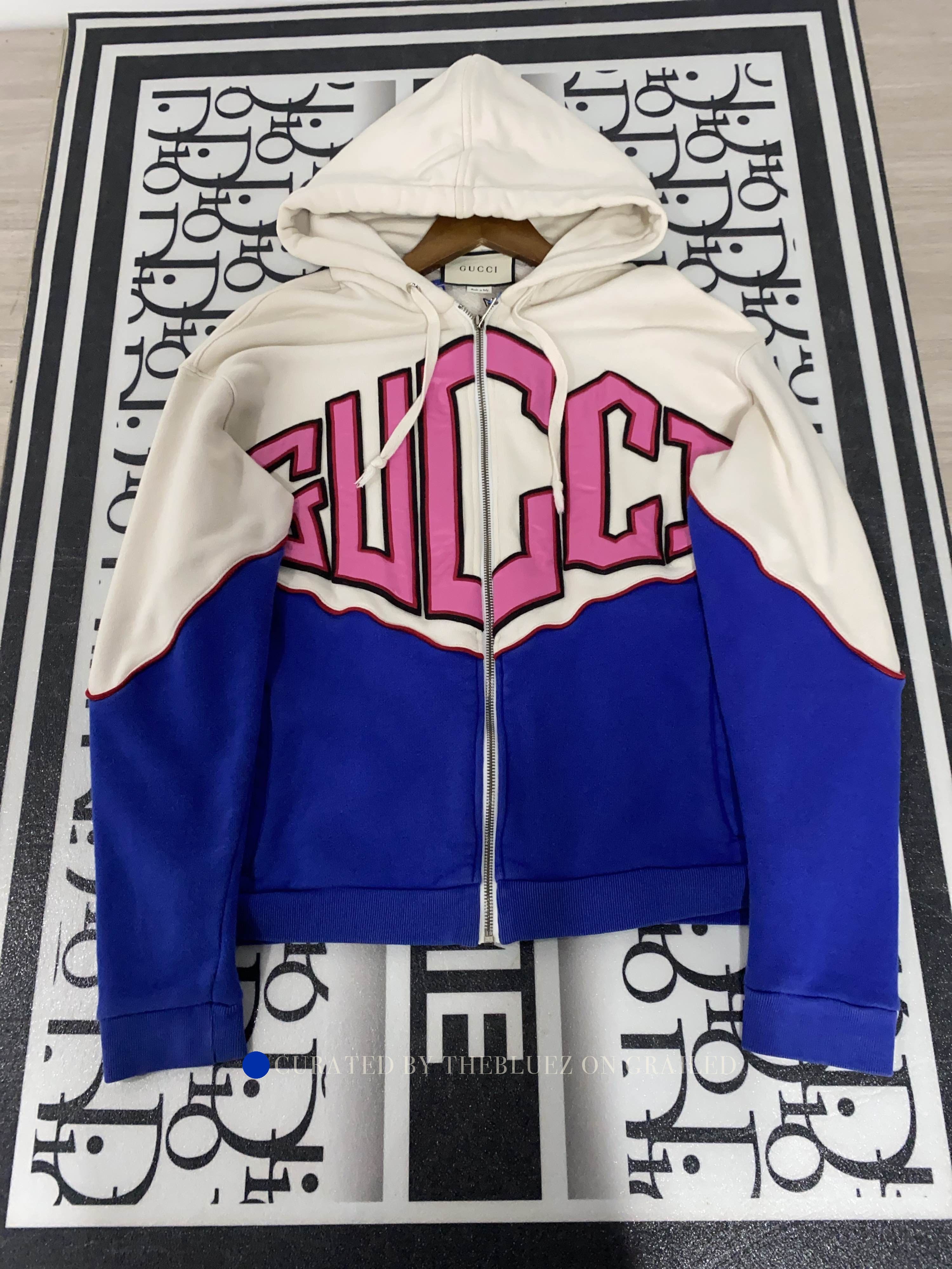 Gucci Colorblock Zip Up Hoodie in Multi Size US M / EU 48-50 / 2 - 1 Thumbnail