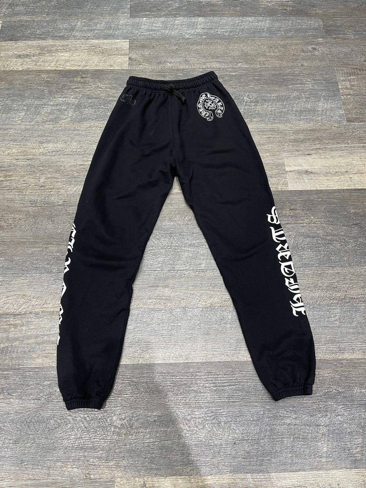 image of Chrome Hearts Sweat Pants in Black, Men's (Size 30)