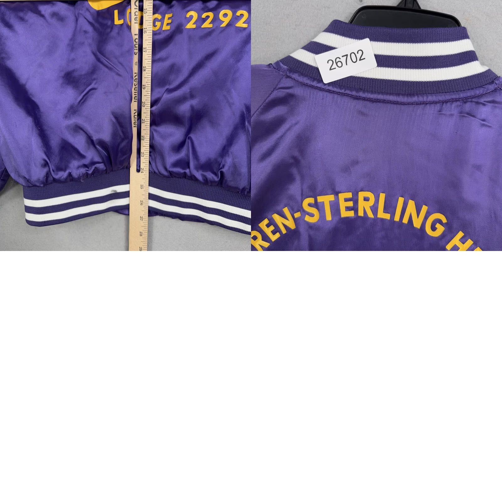 Vintage VINTAGE Nemesis Sportswear Elks Lodge Jacket Mens XL Purple Satin Varsity England? (No) Size US XL / EU 56 / 4 - 10 Thumbnail