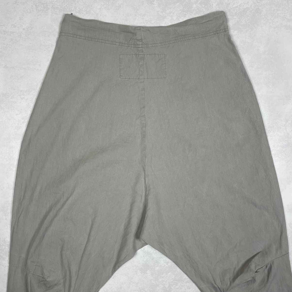 Rundholz Rundholz Black Label Linen Low Crotch Harem Cropped Pants Size 28" / US 6 / IT 42 - 12 Thumbnail