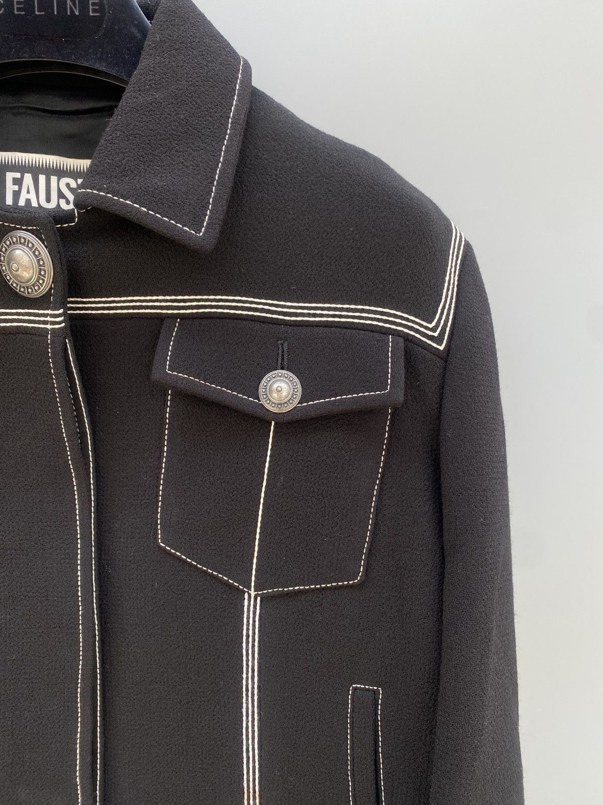 Other Fall 2016- Fausto Puglisi- Leather Fringe Wool Jacket Size M / US 6-8 / IT 42-44 - 6 Thumbnail
