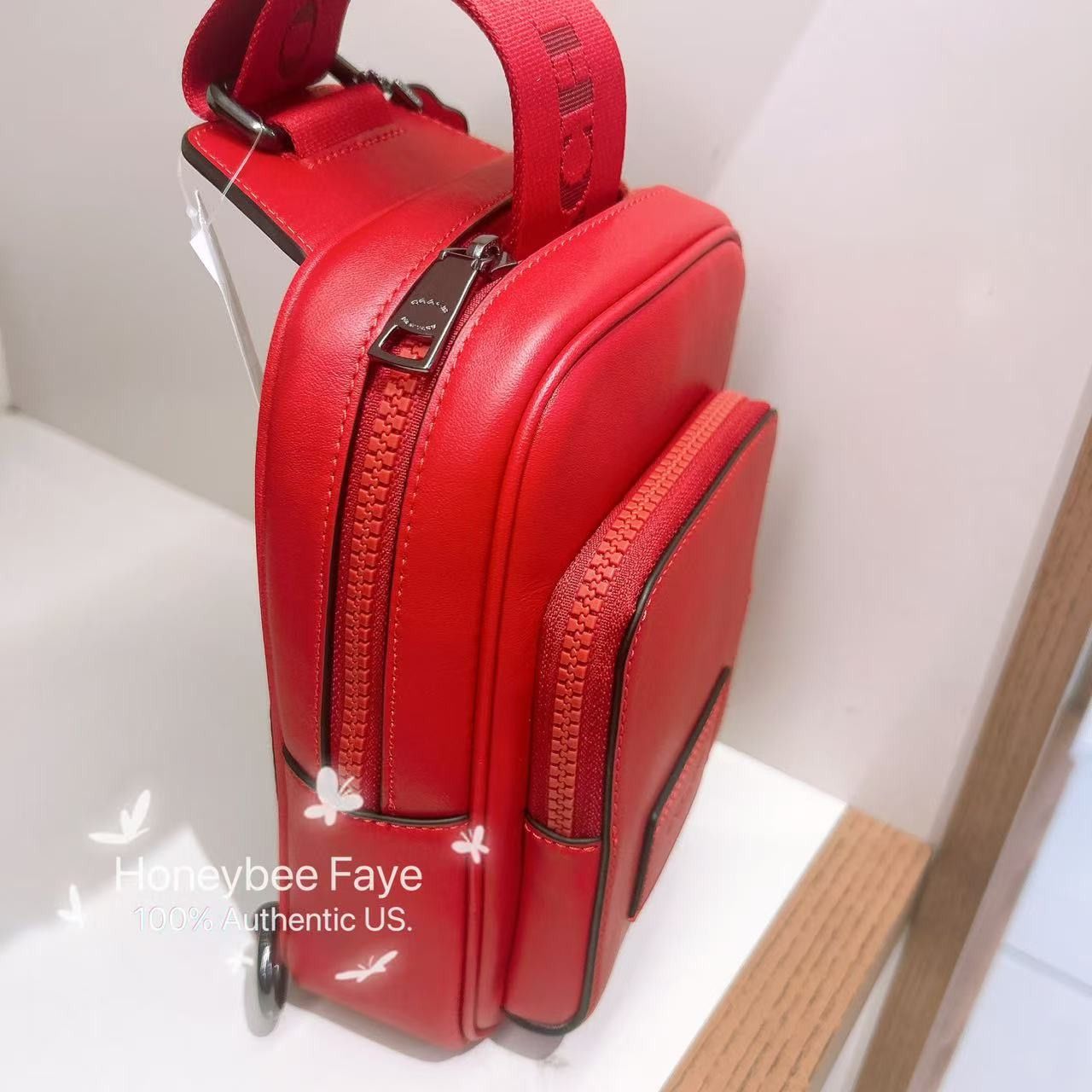 Coach Racer Sling Pack CX071 Bold Red Size ONE SIZE - 3 Thumbnail