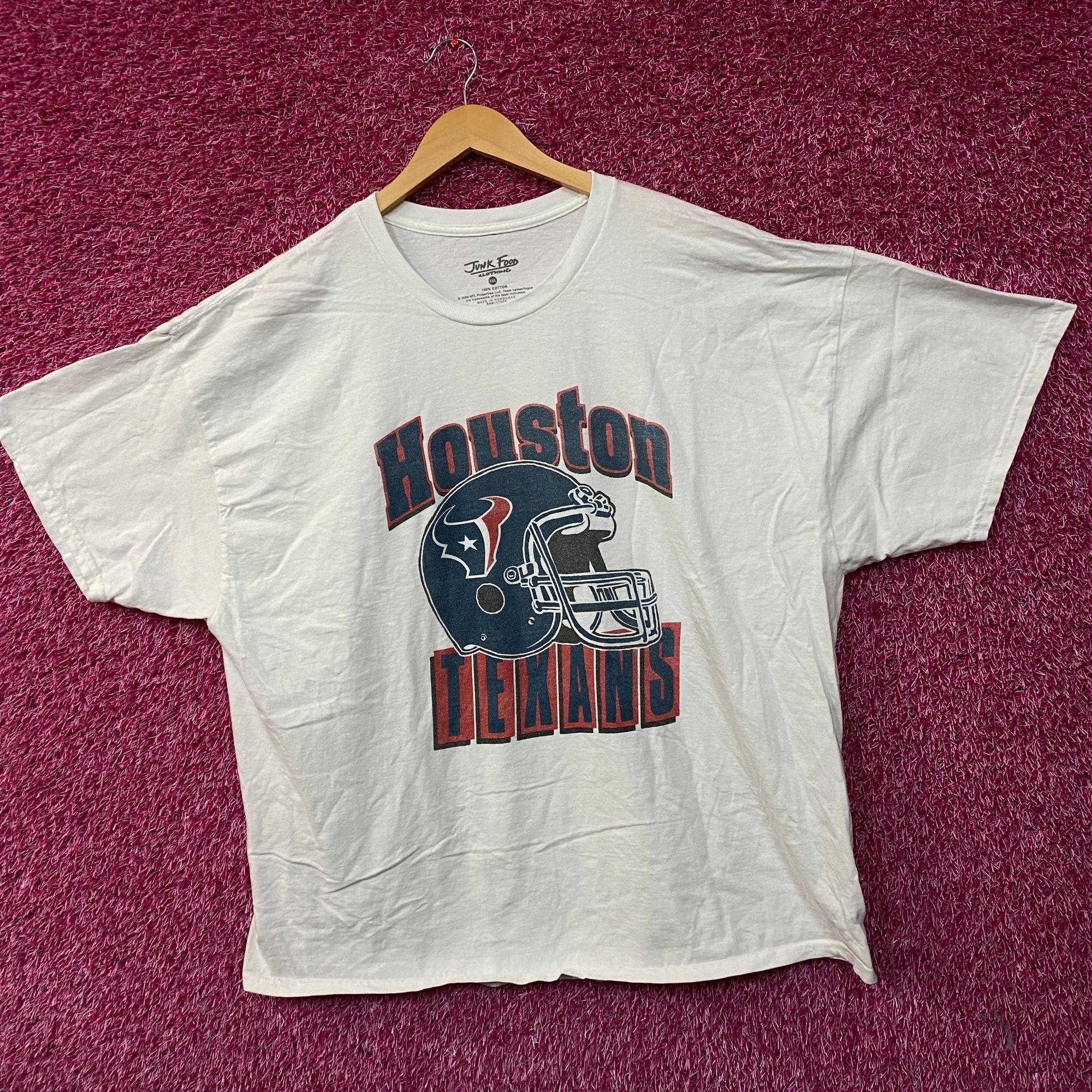 Junk Food Junk Food NFL Houston Texas Throwback Helmet Logo T- Shirt 2 Size US XXL / EU 58 / 5 - 3 Thumbnail