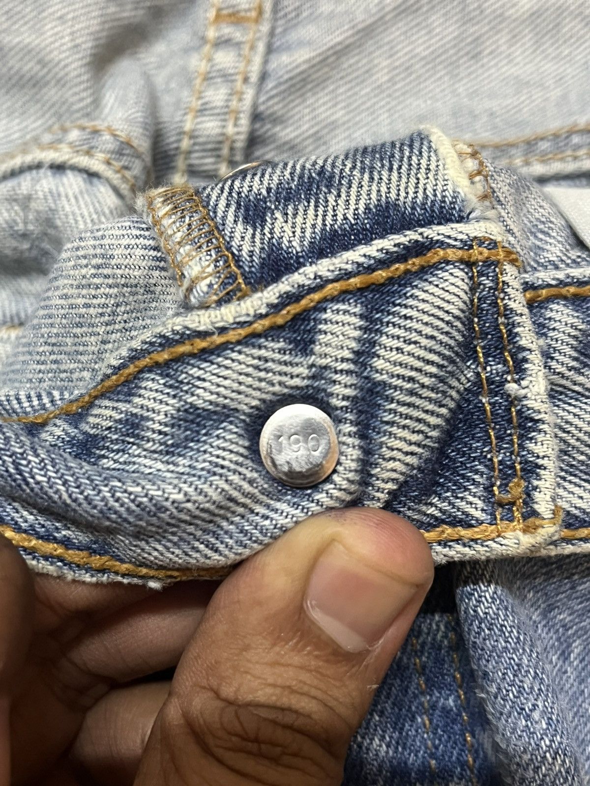 Levi's Vintage Clothing Vintage Levi’s 501xx Ripped Faded Distressed Denim Size US 31 - 10 Thumbnail