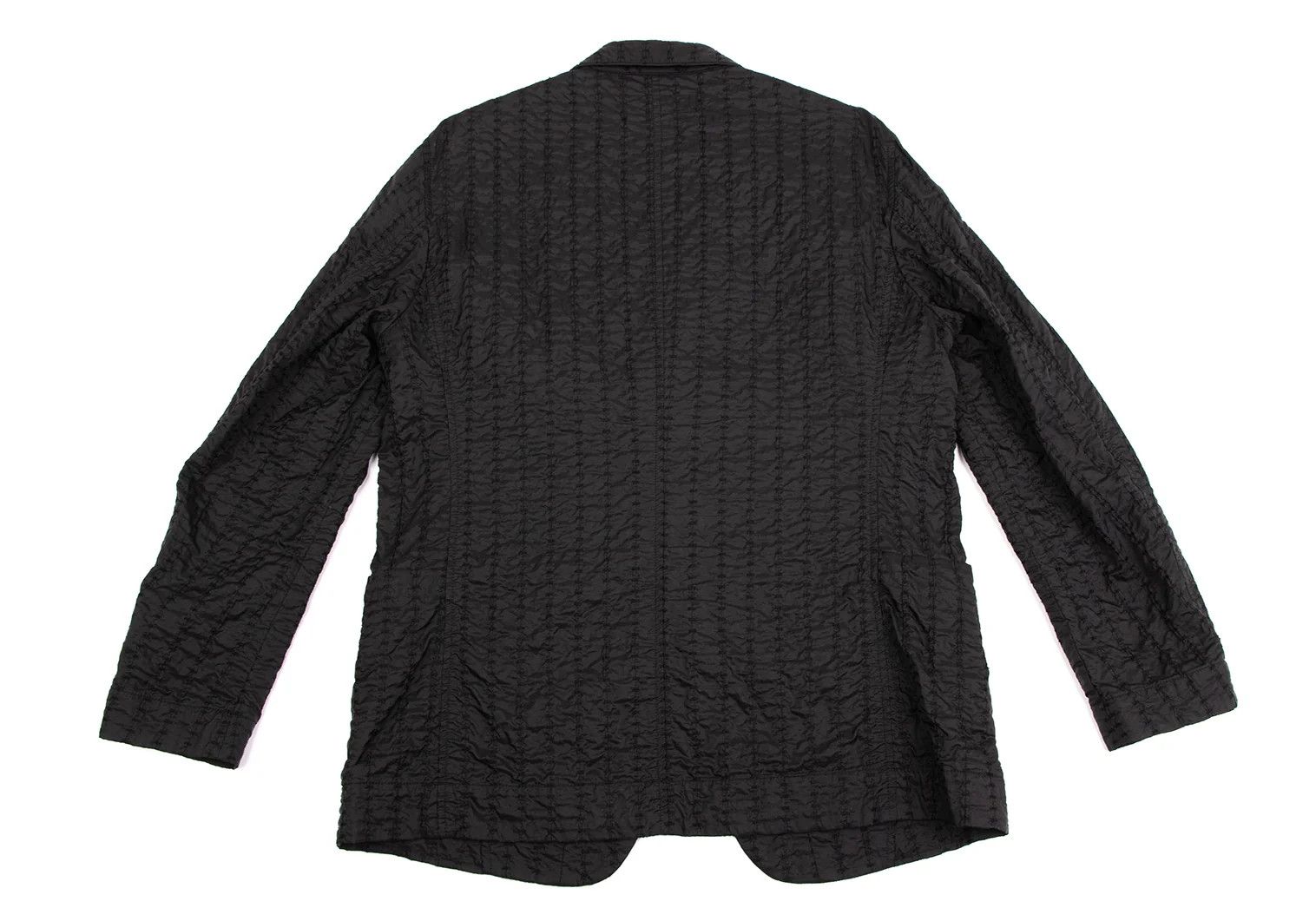 Issey Miyake Nylon Stitch Stripe 3B Jacket in Black Size US M / EU 48-50 / 2 - 14 Thumbnail