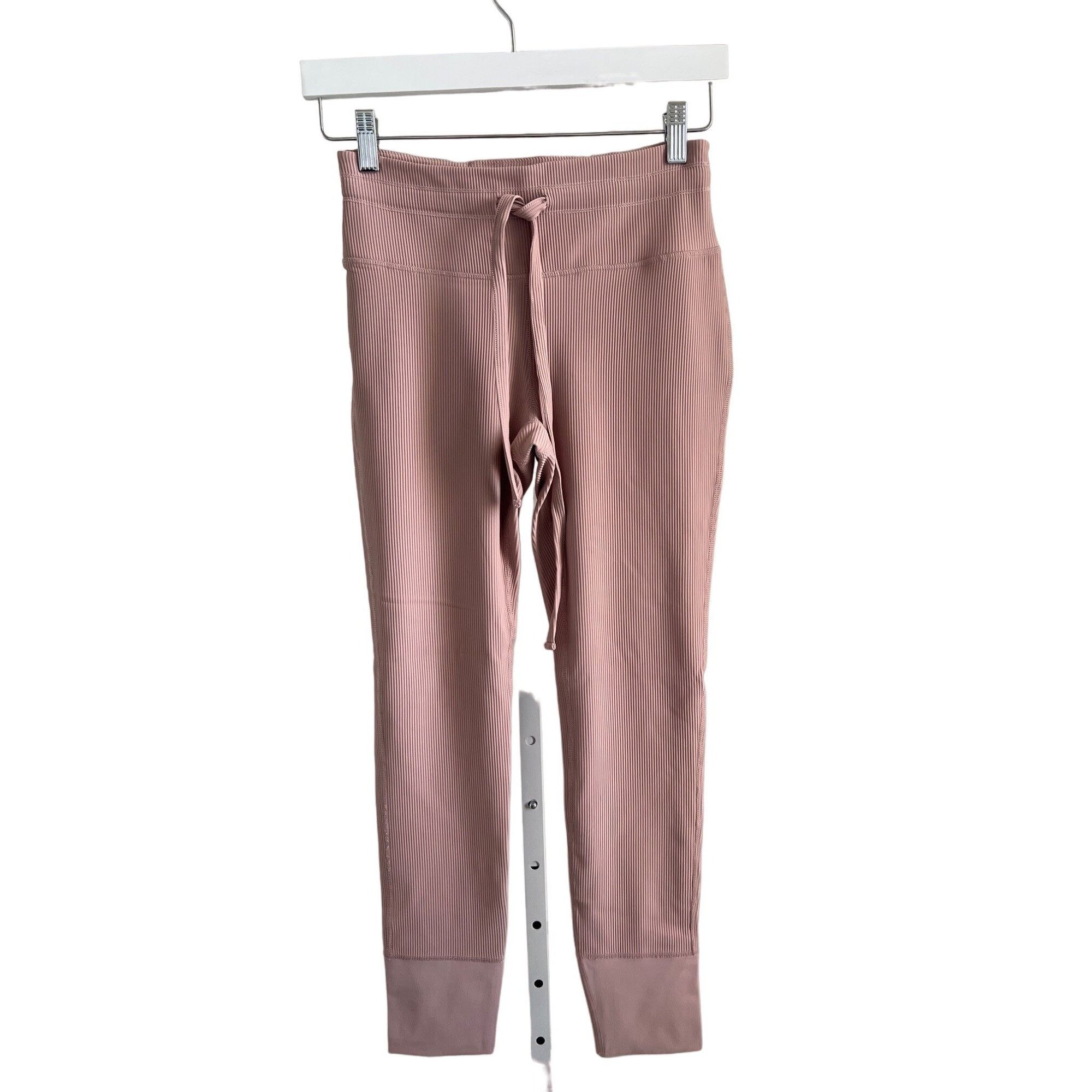 Free People Free People Ribbed Dusty Pink Leggings Size 27" / US 4 / IT 40 - 1 Thumbnail