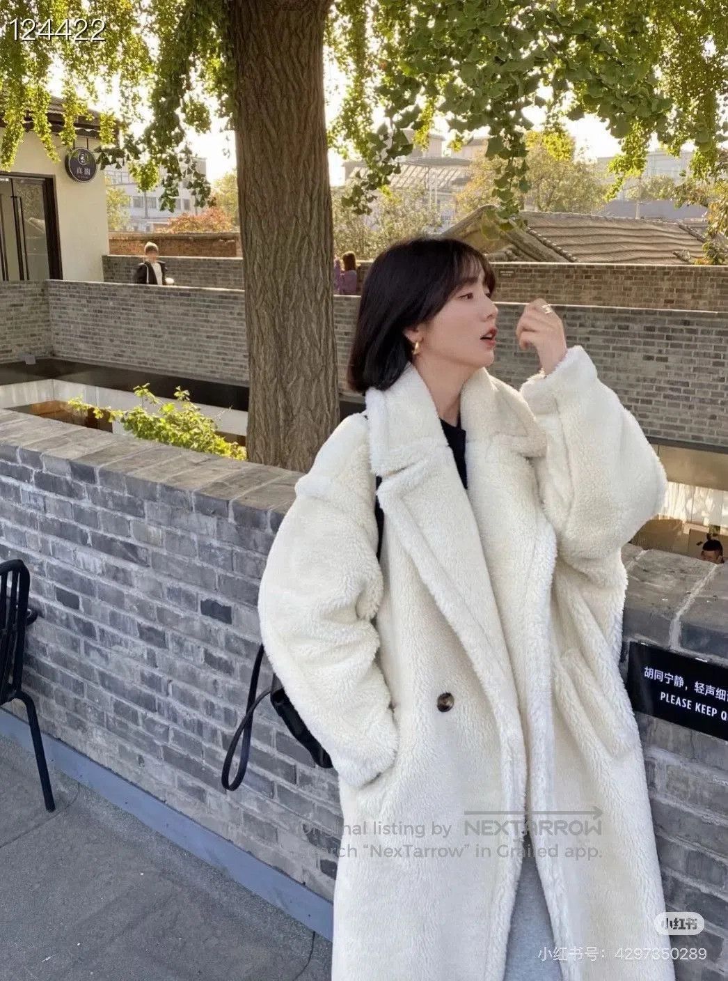 Max Mara MaxMara Tedgirl White Teddy Bear Coat. Size M / US 6-8 / IT 42-44 - 8 Thumbnail