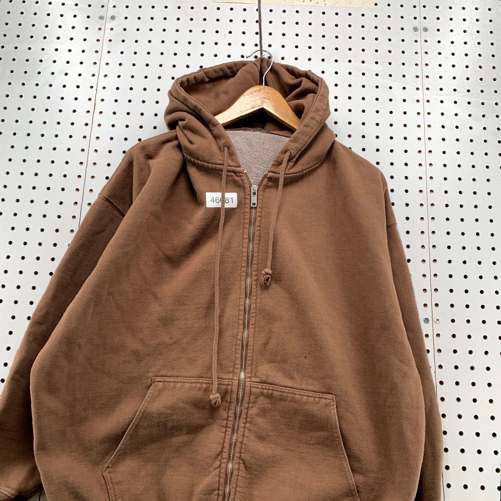 Brandy Melville Brandy Melville Hoodie Sweatshirt Womens One Size Oversize Brown Heavyweight Size ONE SIZE - 4 Thumbnail