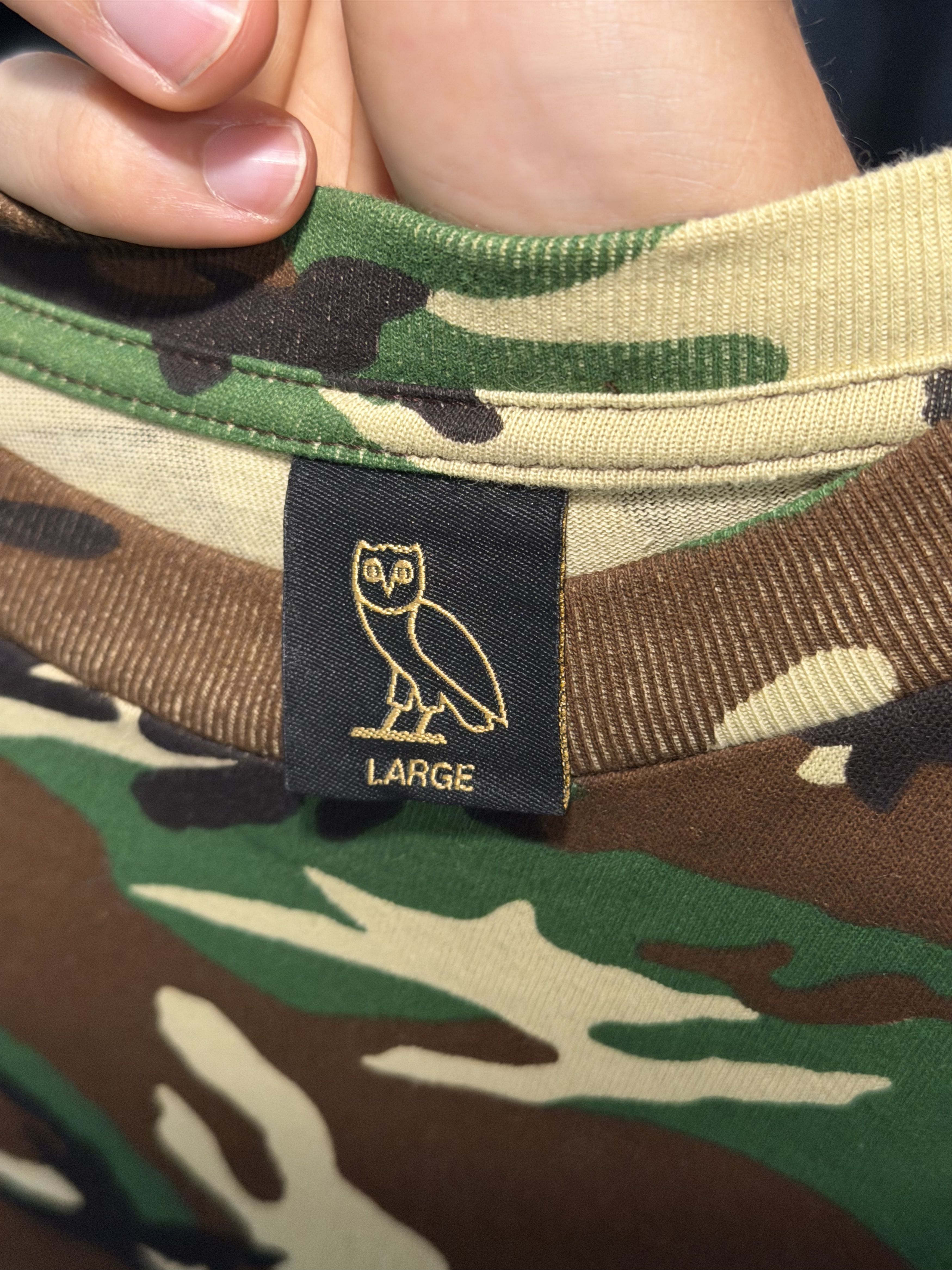 October's Very Own OVO October’s Very Own Camo Long Sleeve T-Shirt – Size L Size US L / EU 52-54 / 3 - 4 Thumbnail