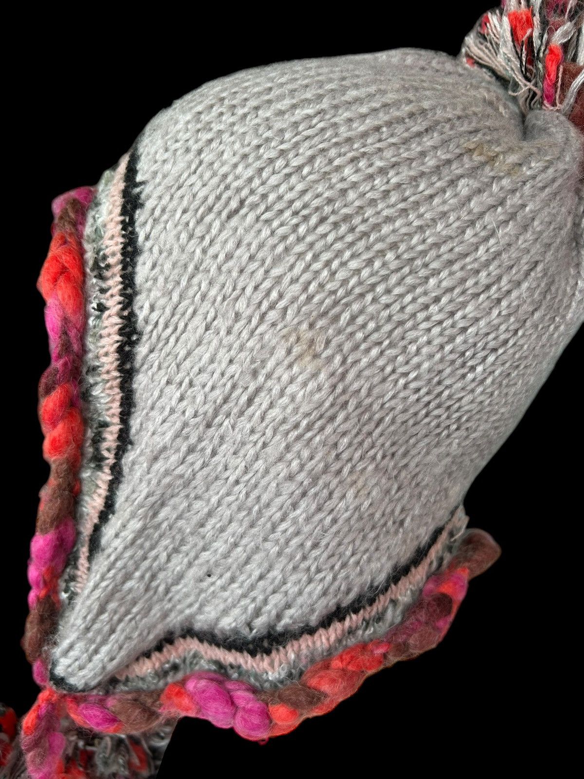 Japanese Brand × Kapital × Vintage Crochet Knitted Handmade Beanie Hats Rare ☠️☠️ Size ONE SIZE - 6 Thumbnail